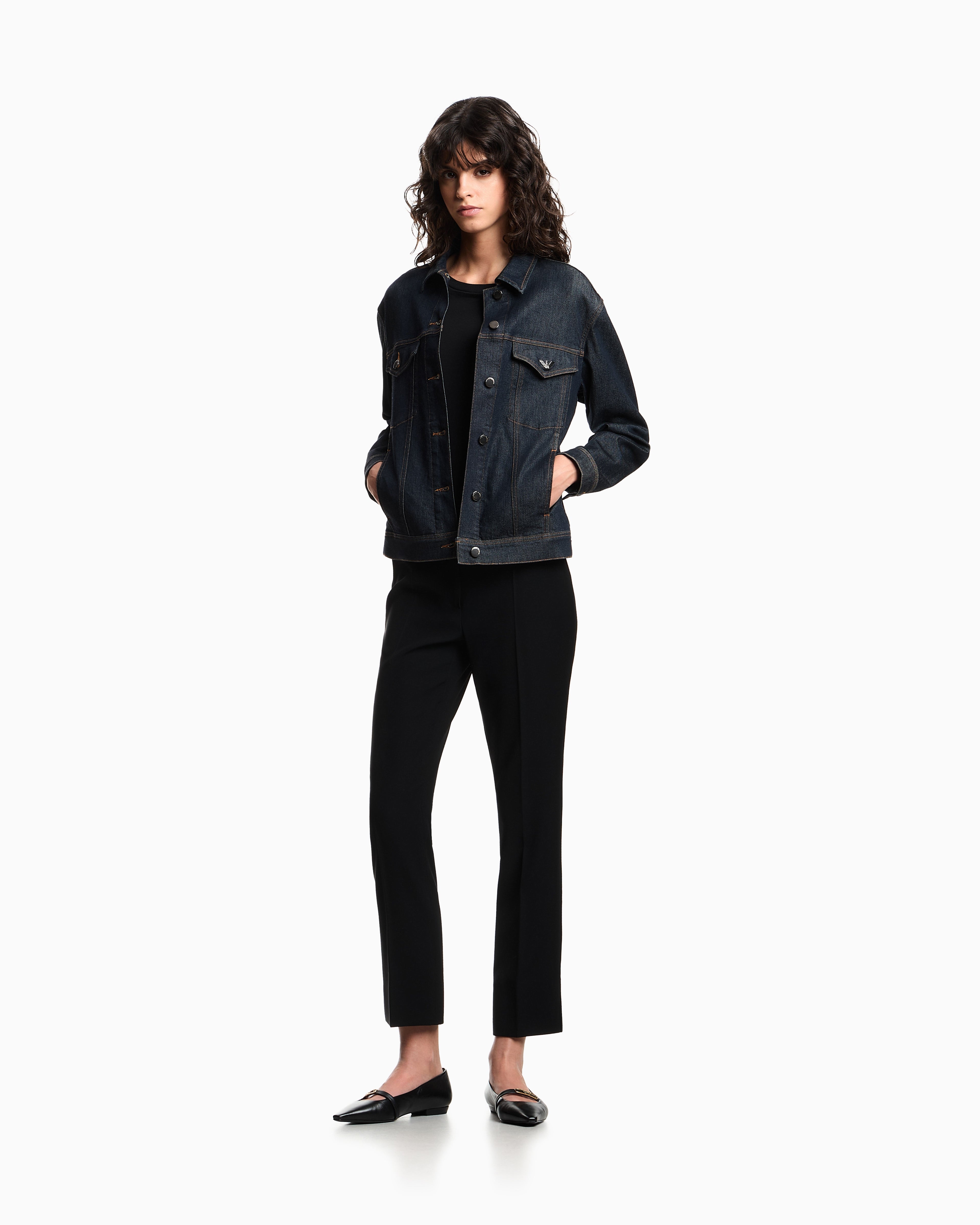 Emporio Armani Jersey t-shirt in Pima cotton with a crew neck Essential