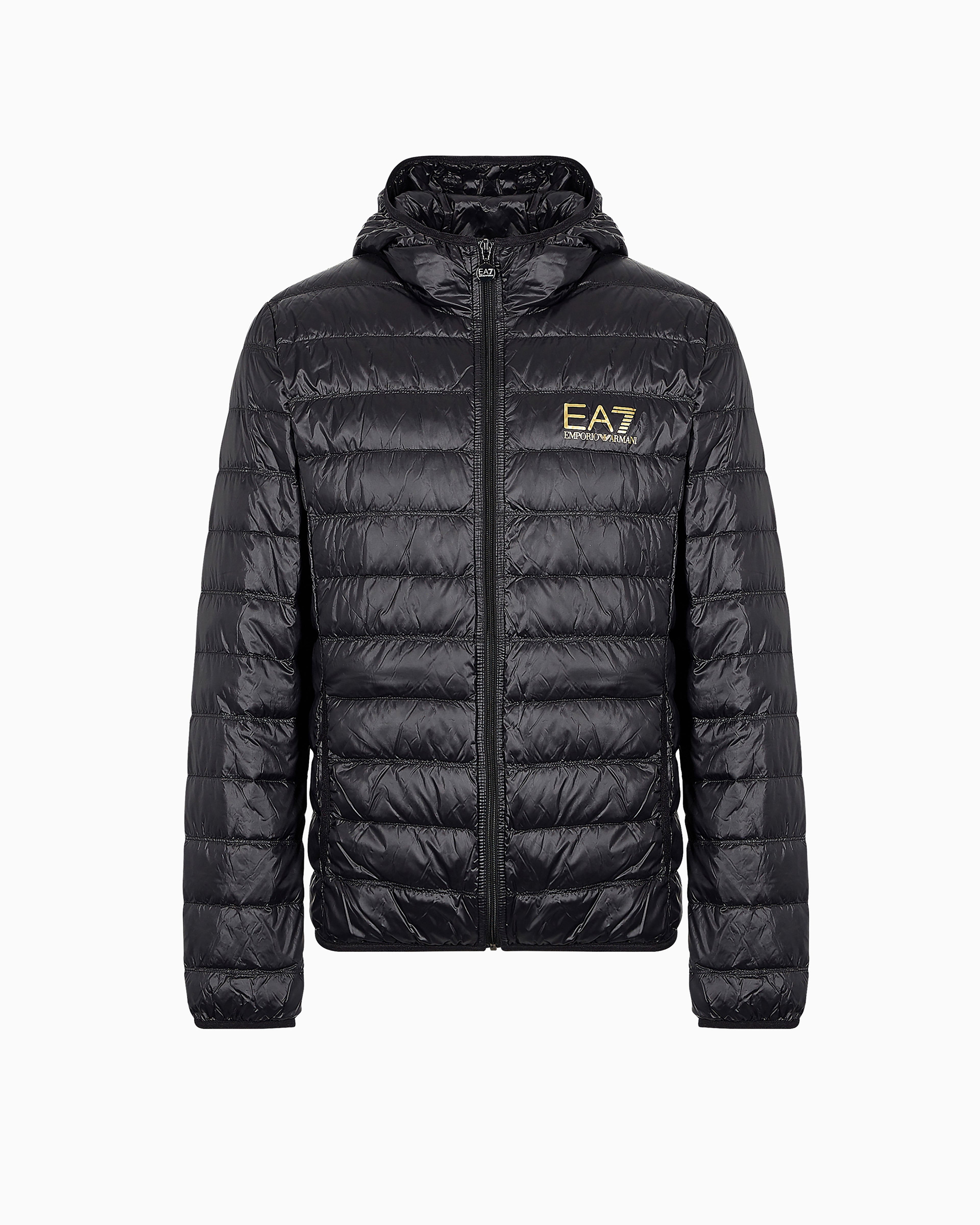 EA7 Packable hooded Core Identity puffer jacket