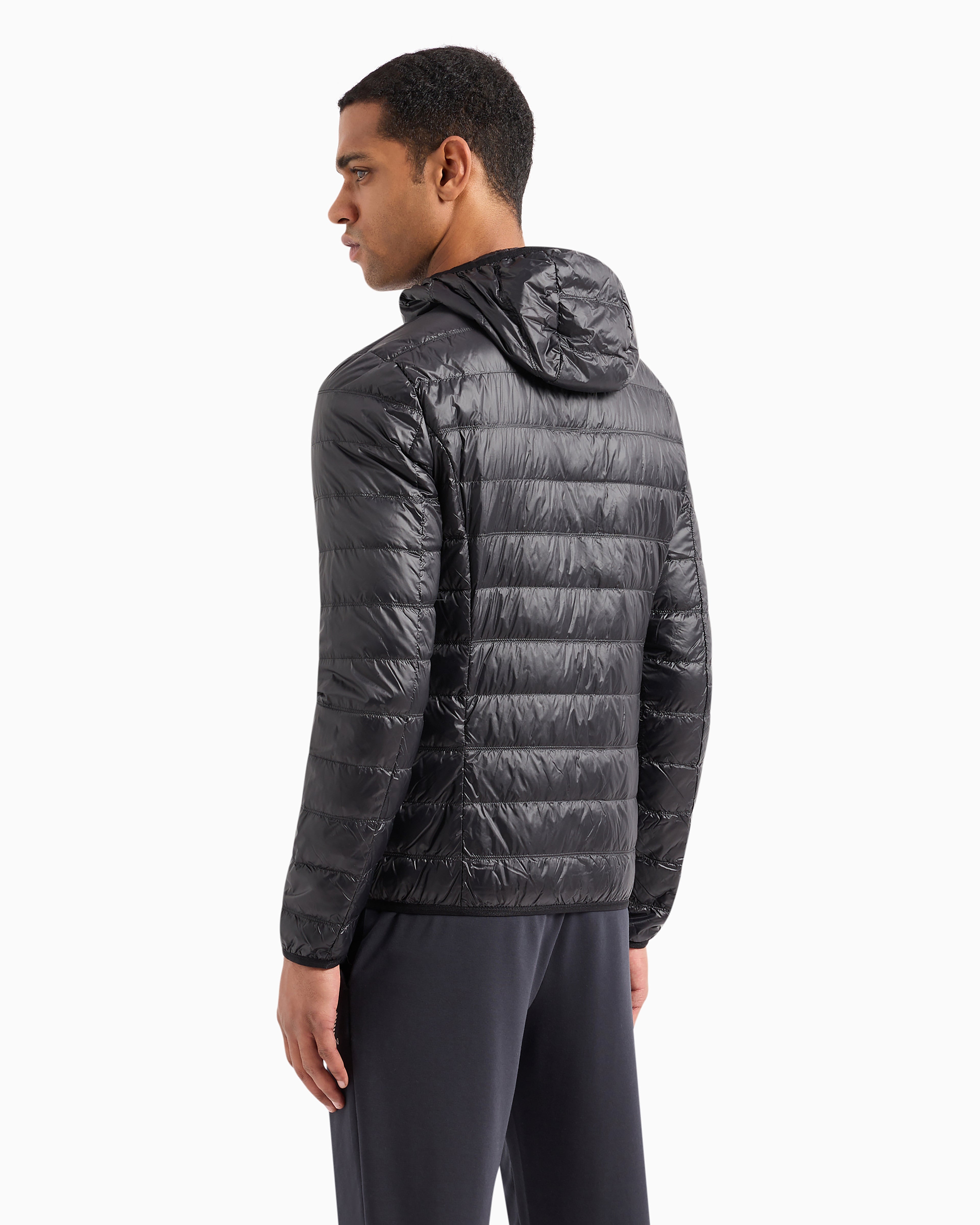 EA7 Packable hooded Core Identity puffer jacket