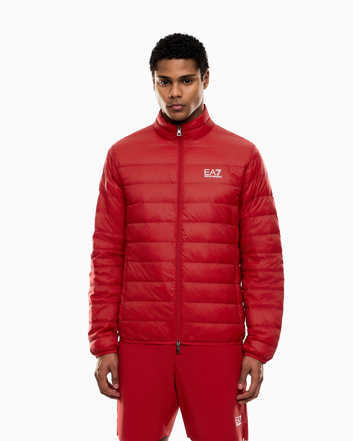 EA7 Packable down jacket with front zip Core Identity