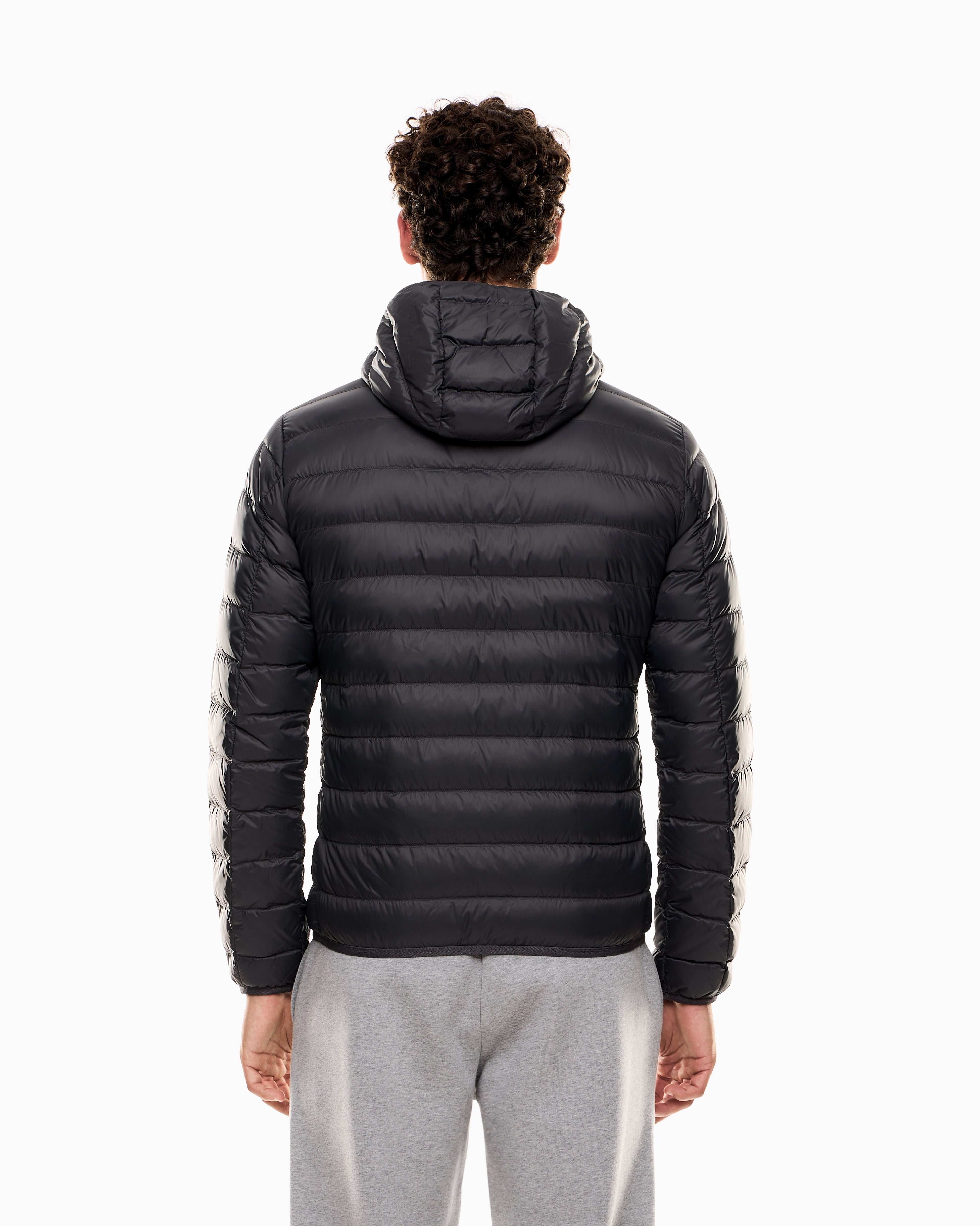 EA7 Core Identity packable down jacket with hood
