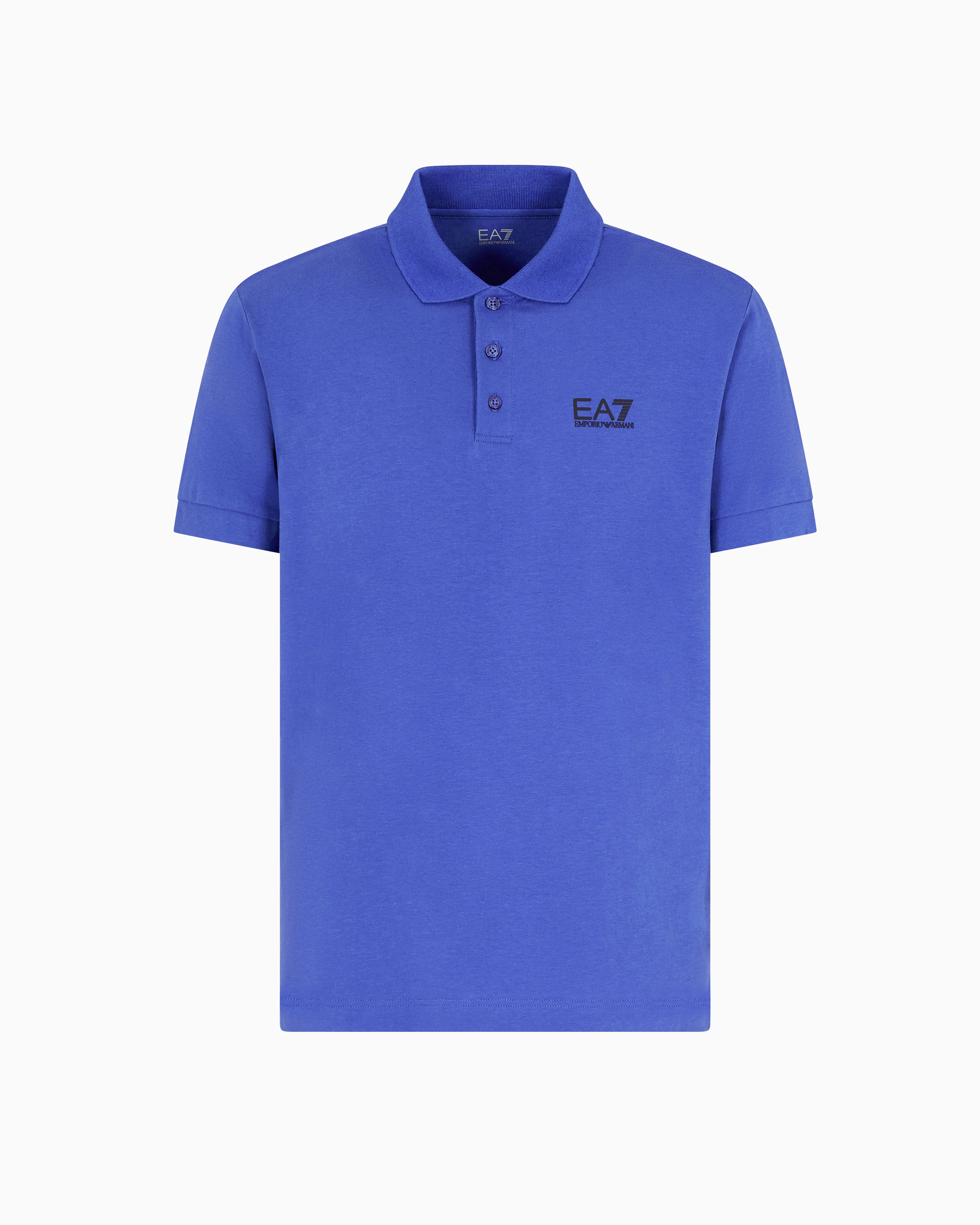 EA7 Core Identity stretch-cotton polo shirt
