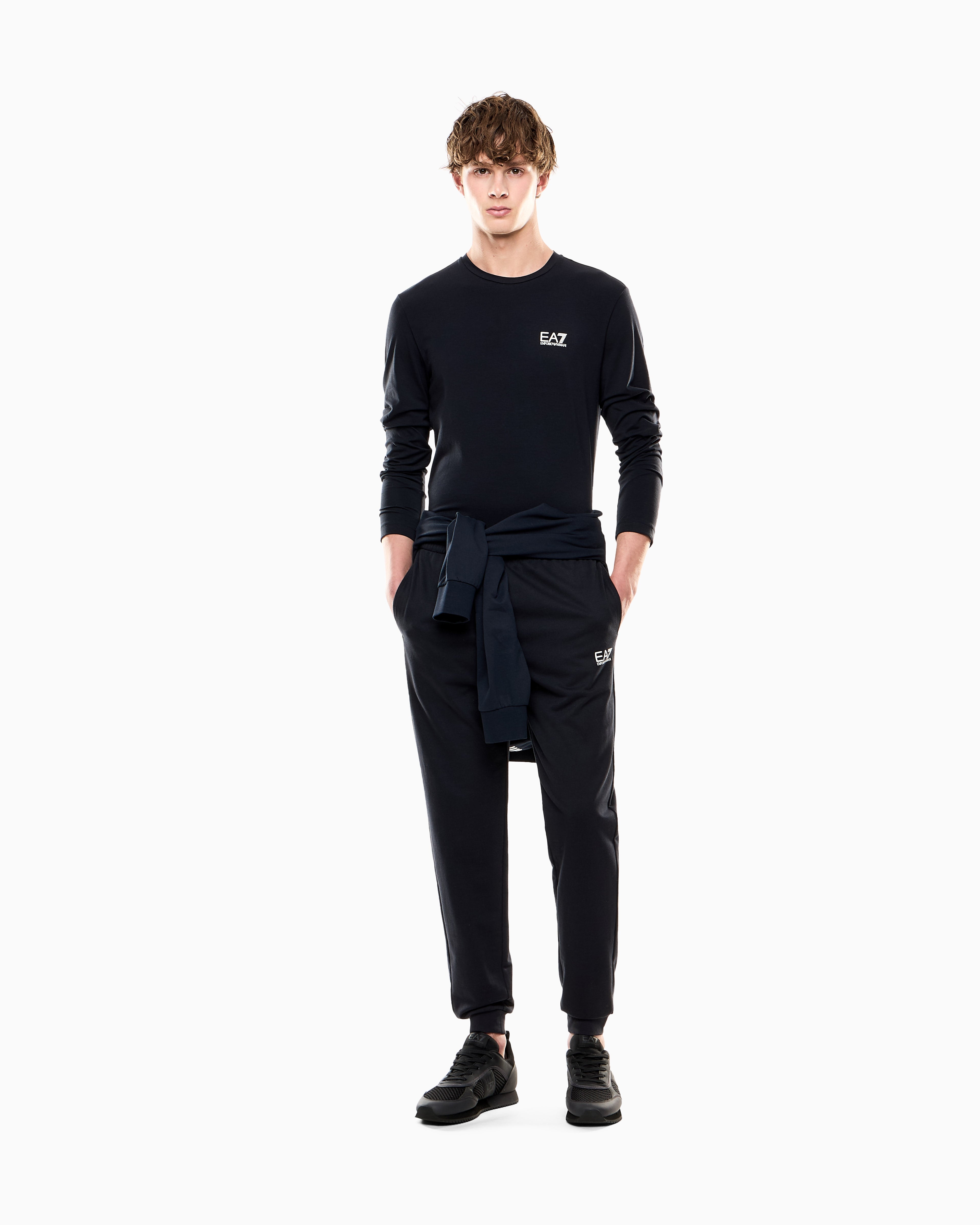 EA7 Core Identity cotton jogger pants