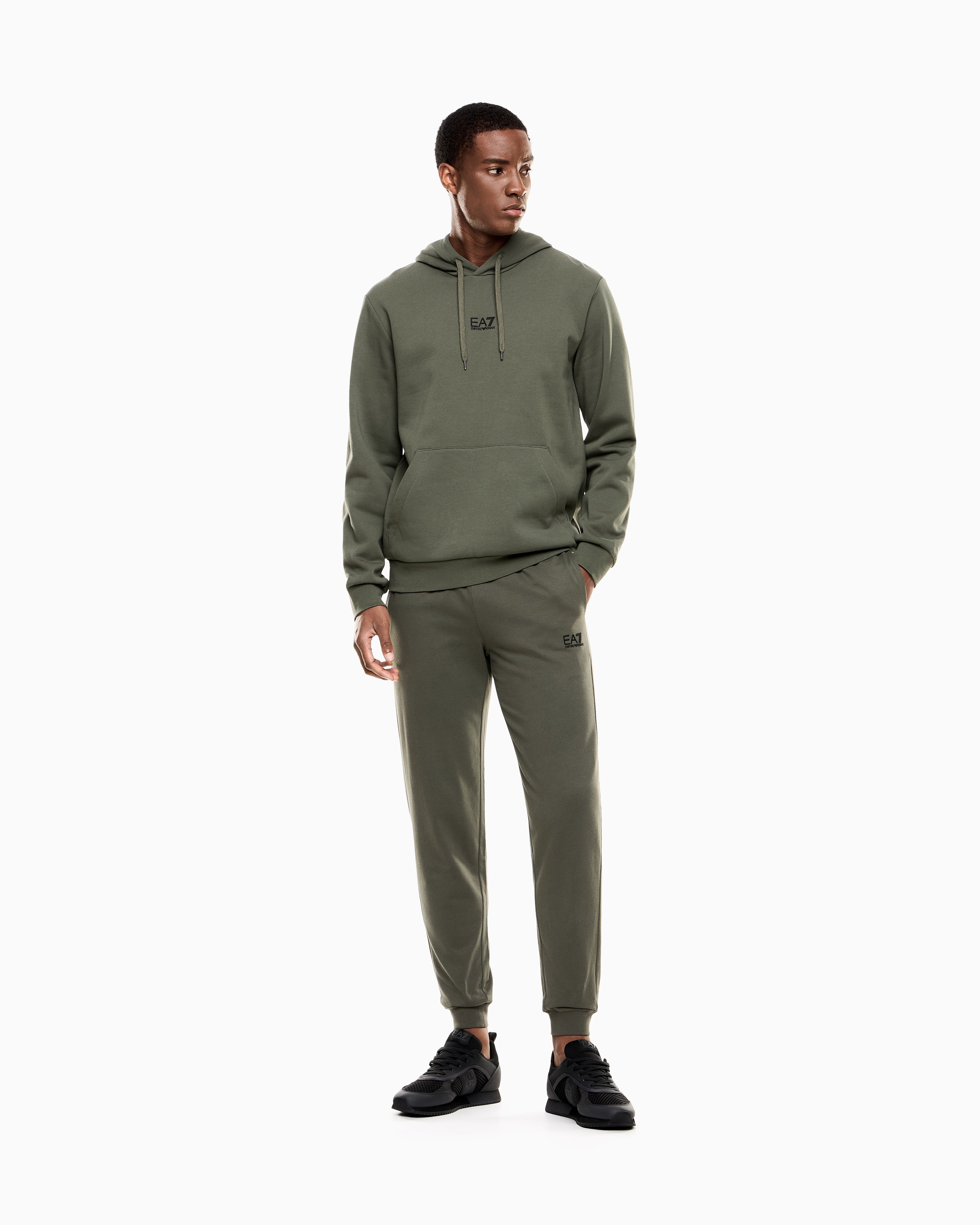 EA7 Core Identity cotton jogger pants