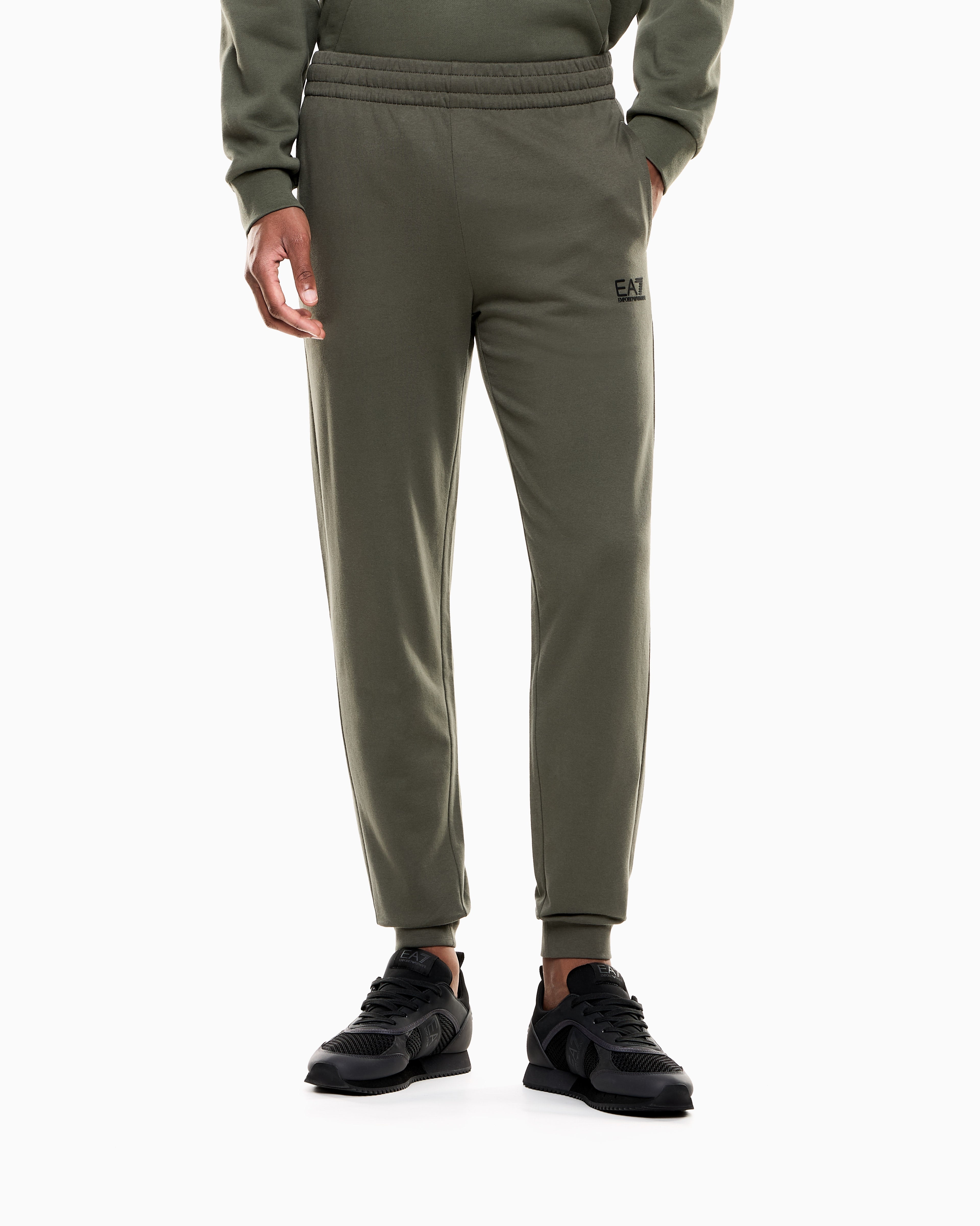 EA7 Core Identity cotton jogger pants