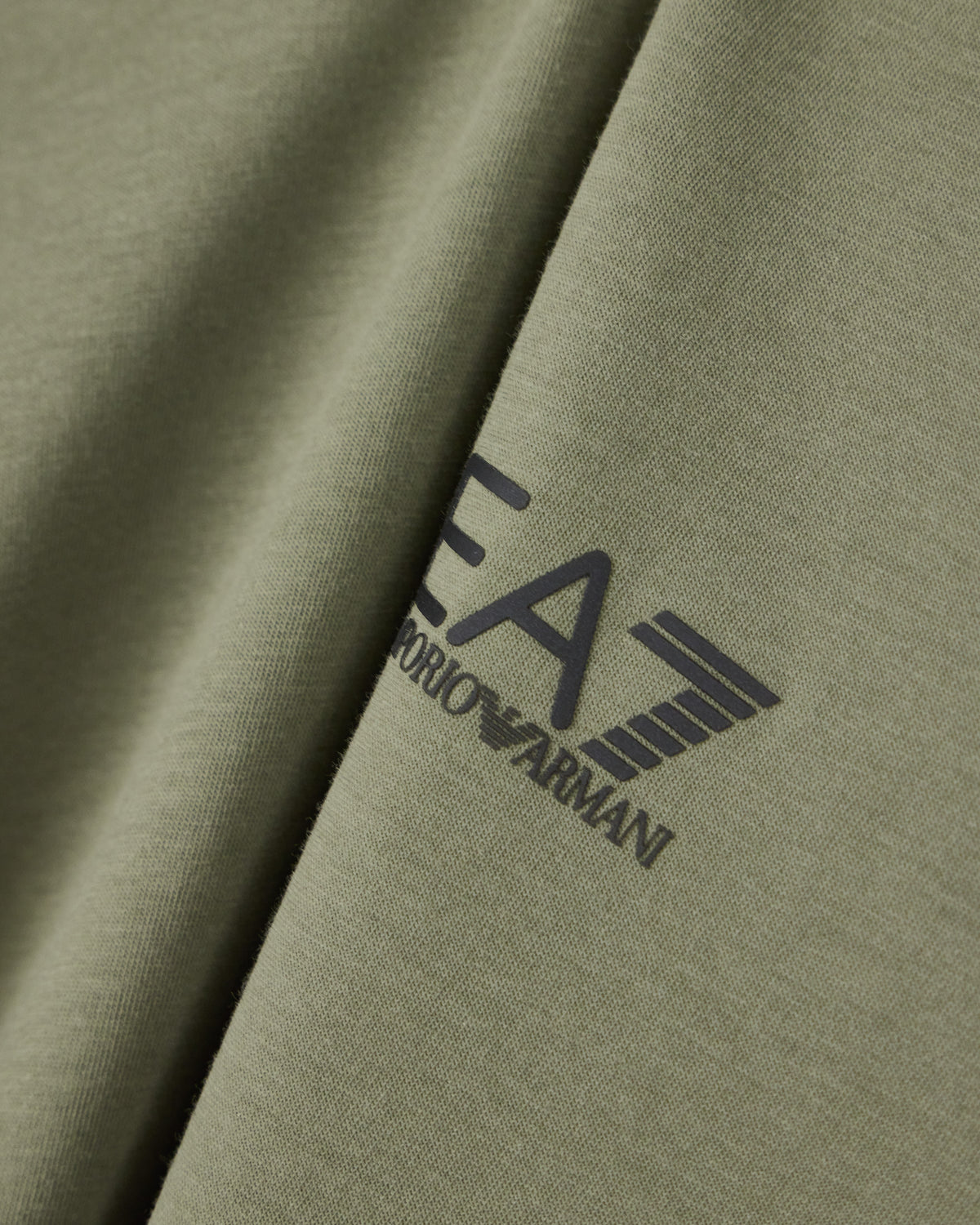 EA7 Cotton shirt in Pima jersey with crew neck Core Identity