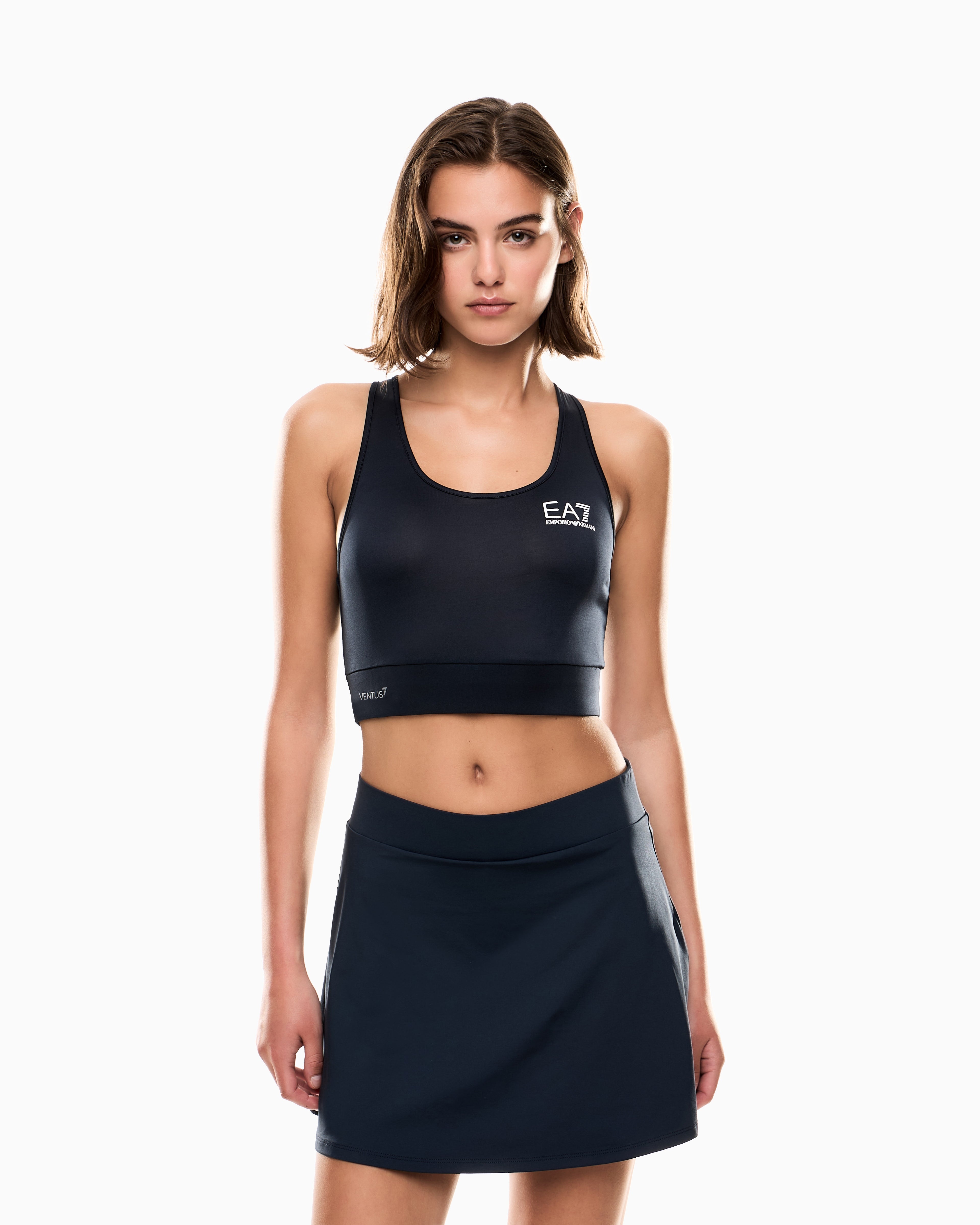 EA7 Ventus7 bra with medium support and racerback Tennis Pro