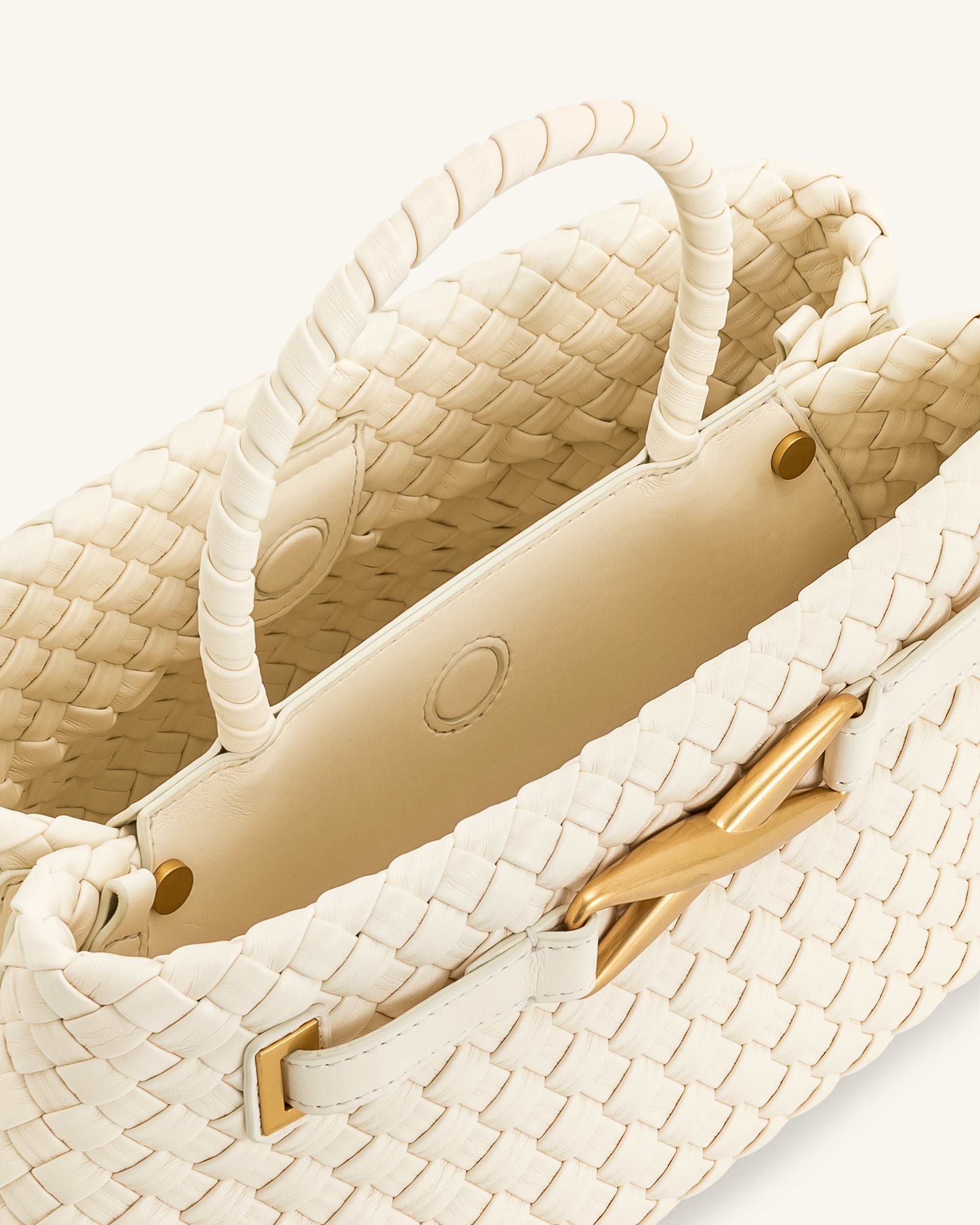 Jw Pei Elora Woven Tote Bag White
