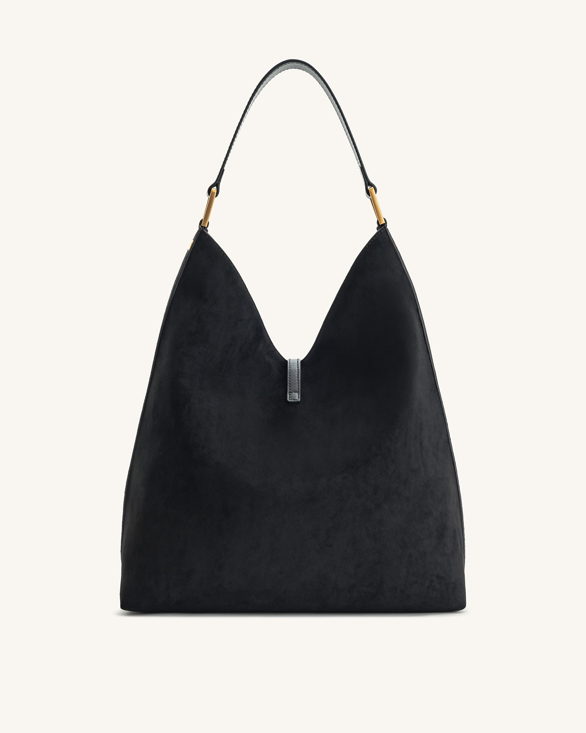 Jw Pei Aria Faux Suede Shoulder Bag Black