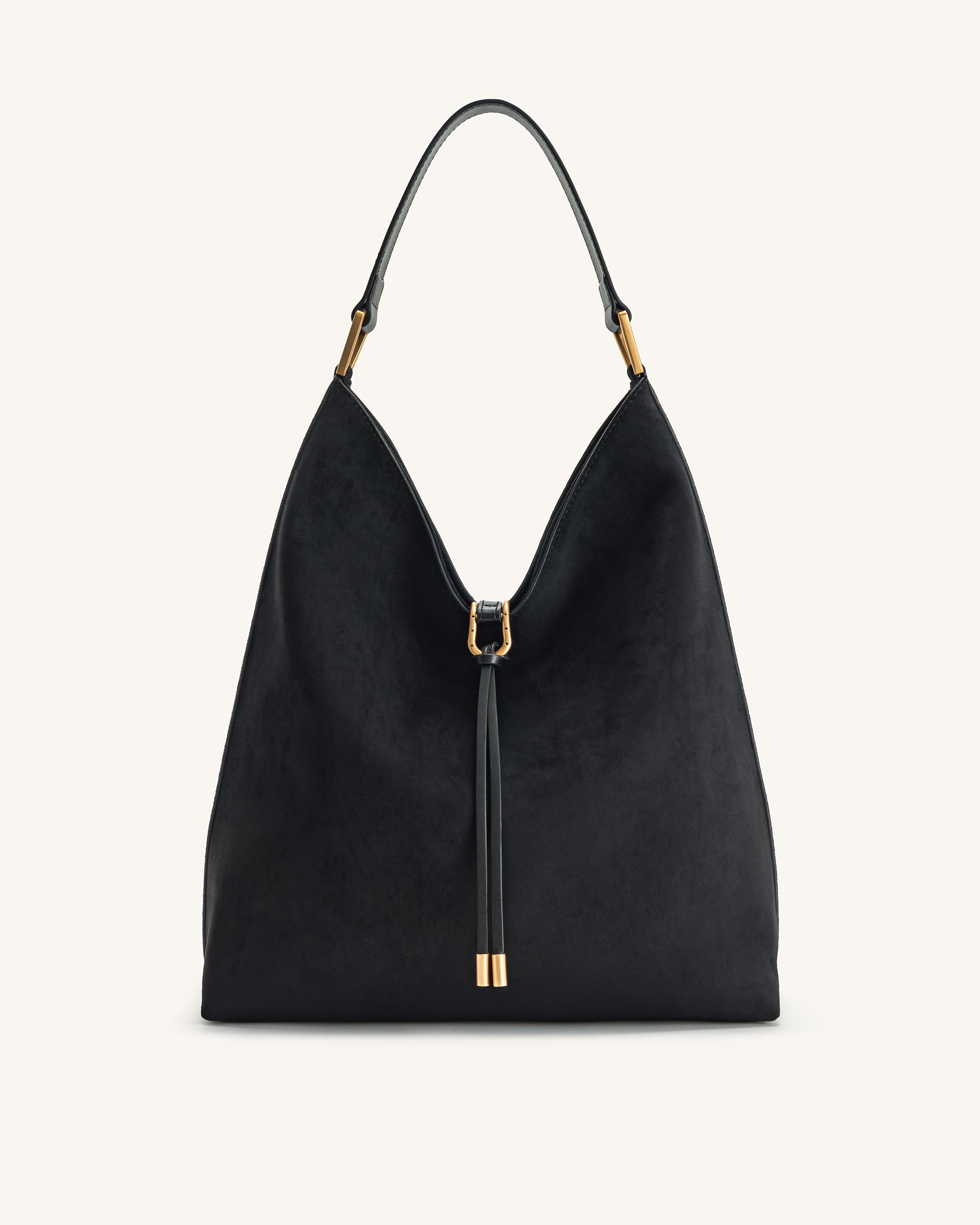 Jw Pei Aria Faux Suede Shoulder Bag Black