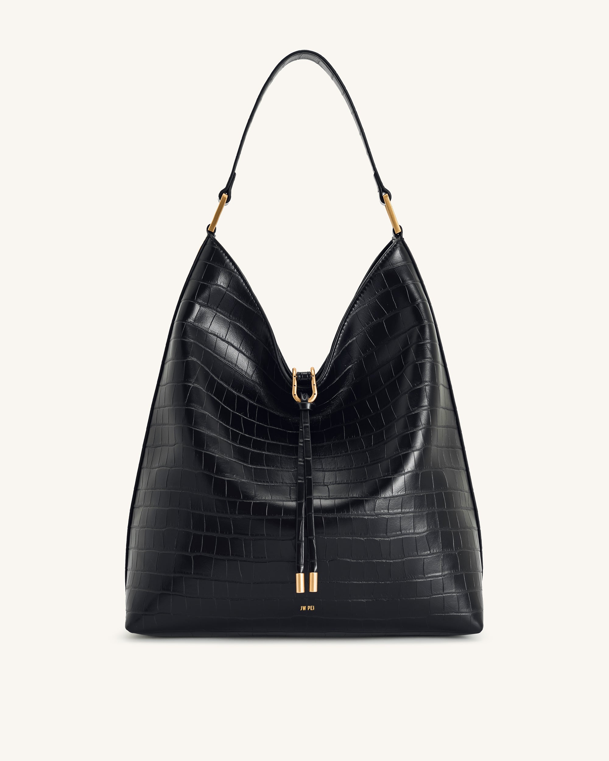 Jw Pei Aria Shoulder Bag Black Croc