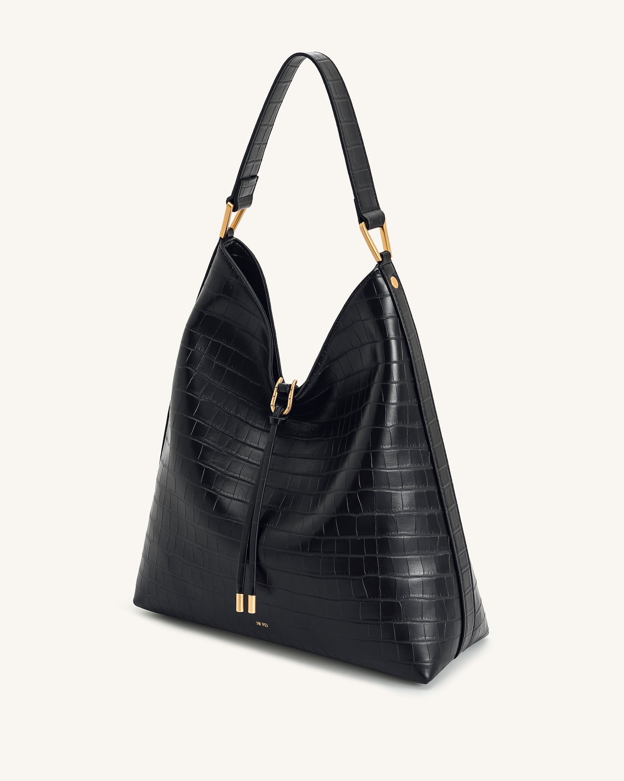 Jw Pei Aria Shoulder Bag Black Croc