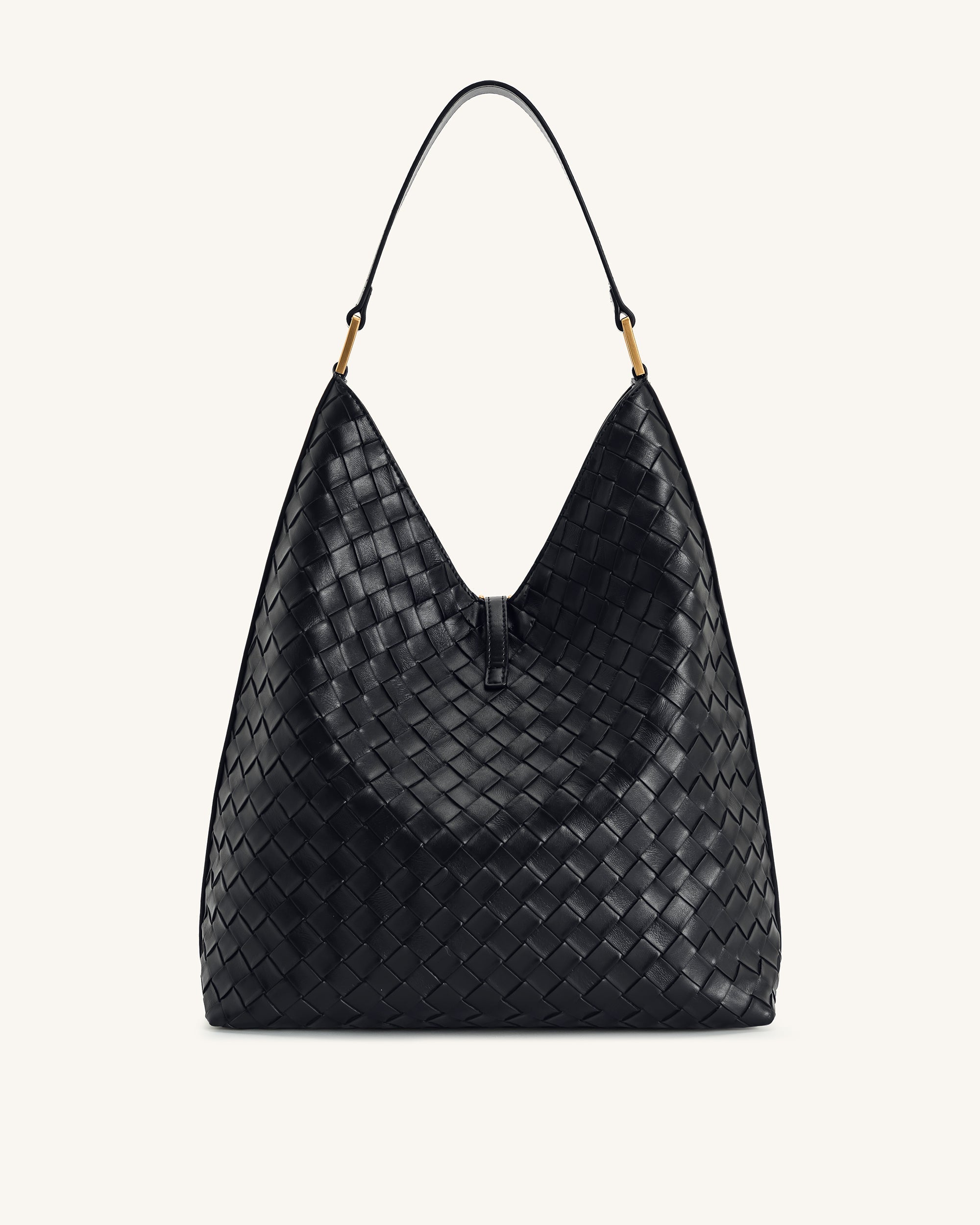 Jw Pei Aria Woven Texture Shoulder Bag Black