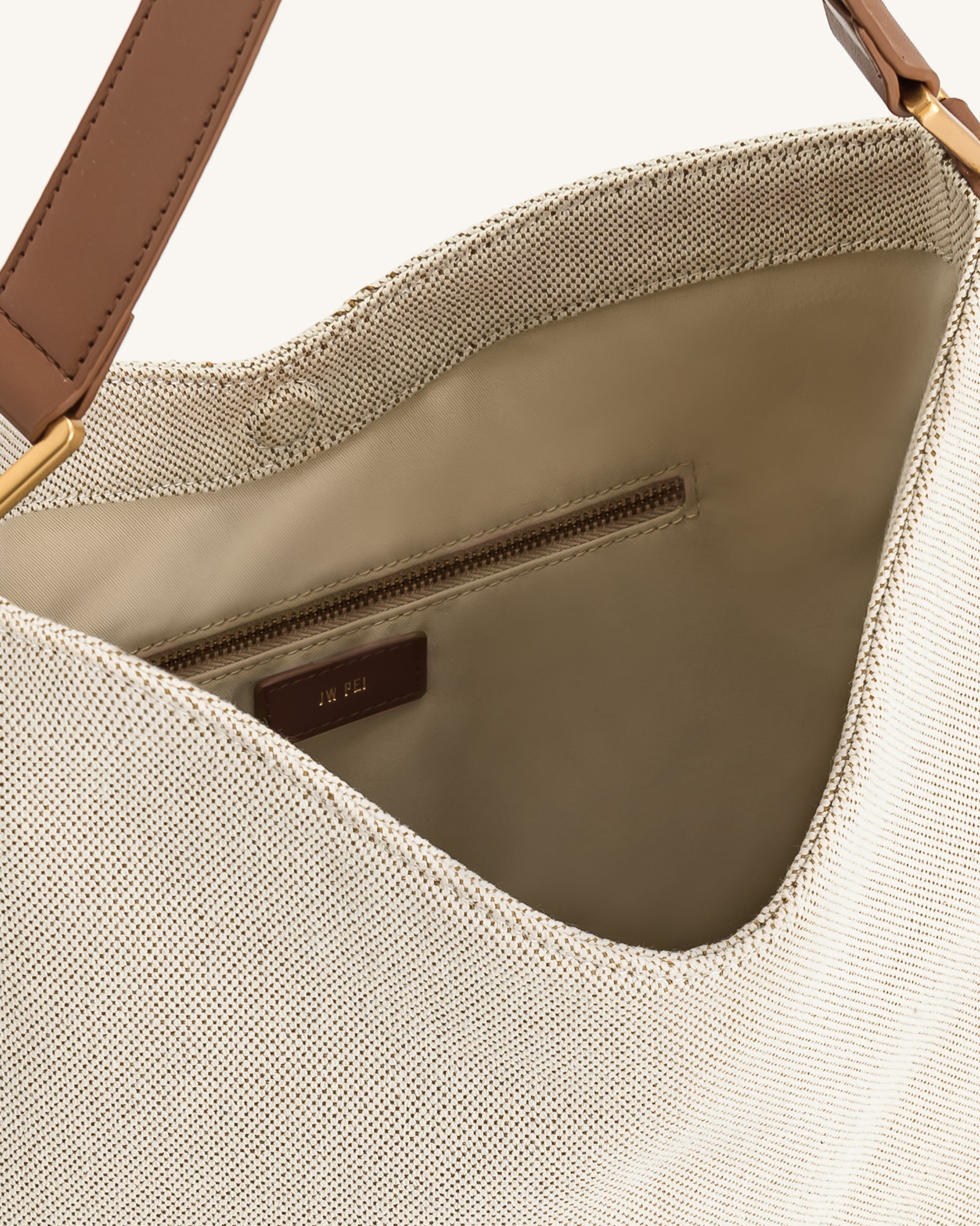 Jw Pei Aria Shoulder Bag Brown Canvas