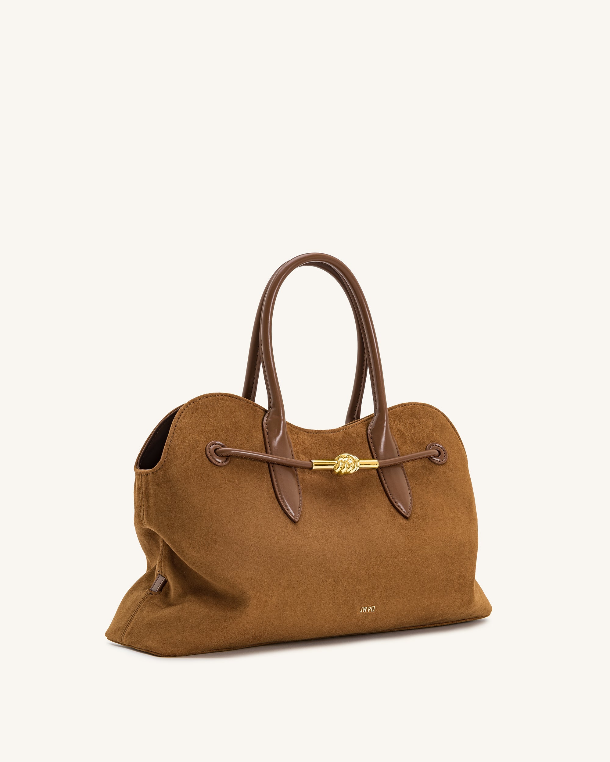 Jw Pei Adele Metal Rope Knot Tote Bag Caramel Brown