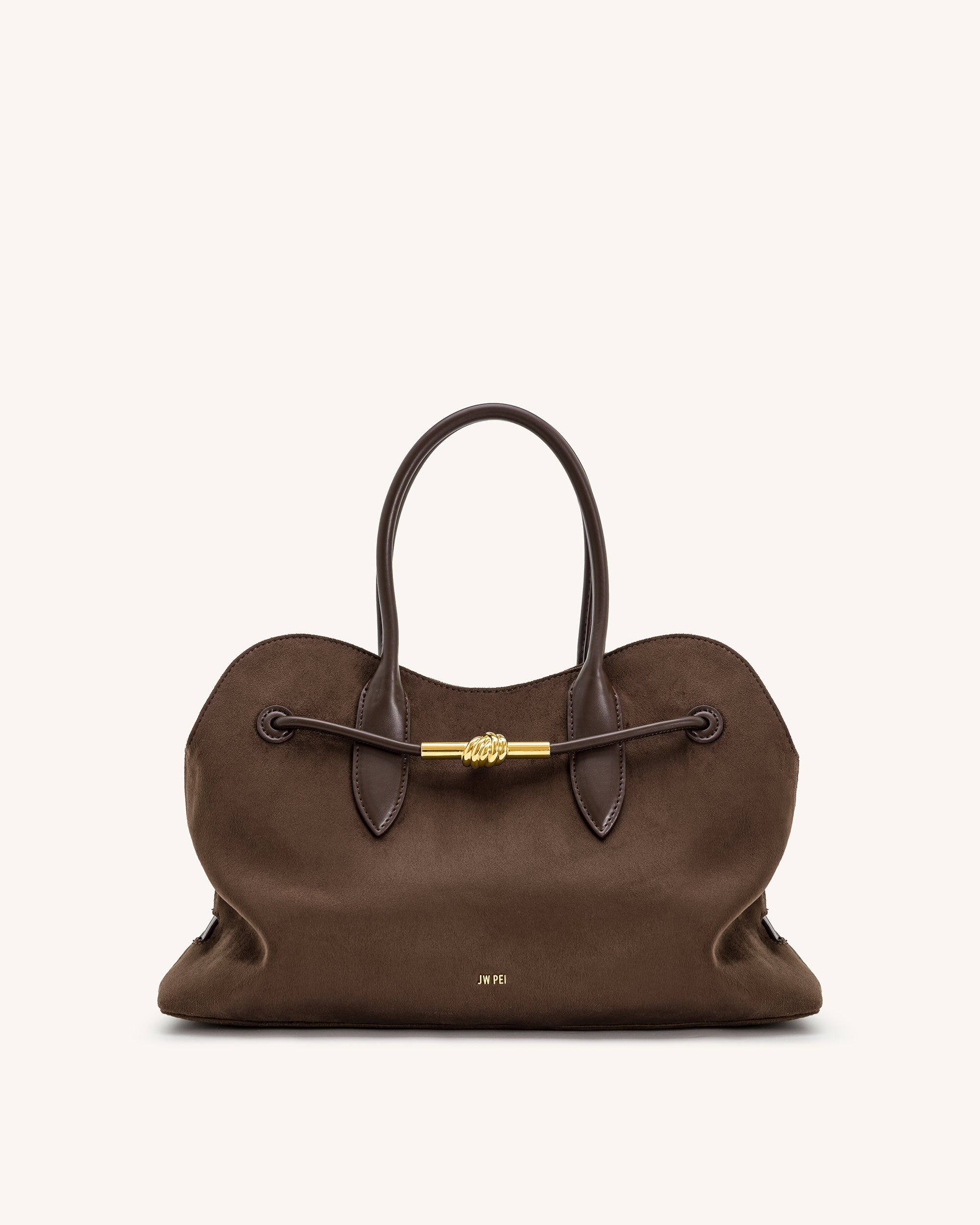 Jw Pei Adele Metal Rope Knot Tote Bag Mocha Brown