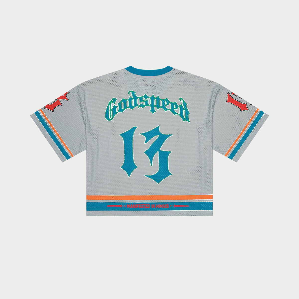 Godspeed First Down Jersey (Grey / Blue / Orange)