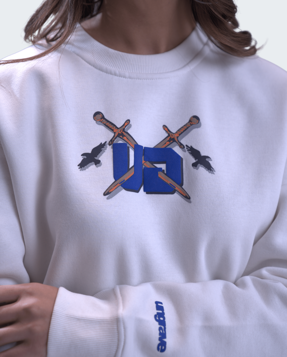 CREAM WHITE KNIGHTMARE SWEATSHIRT