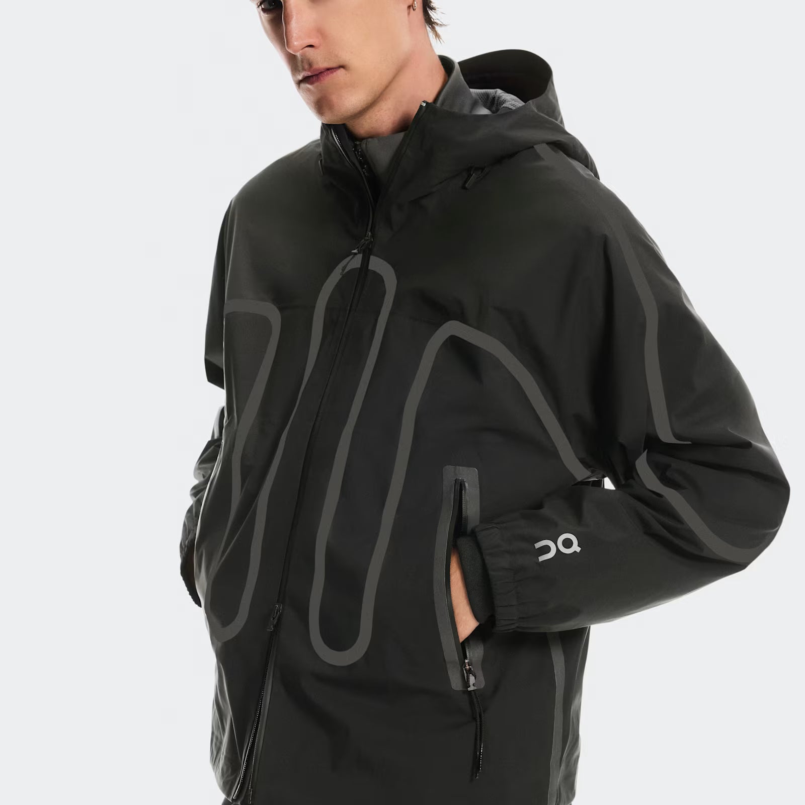 On Waterproof Jacket Ikon Black