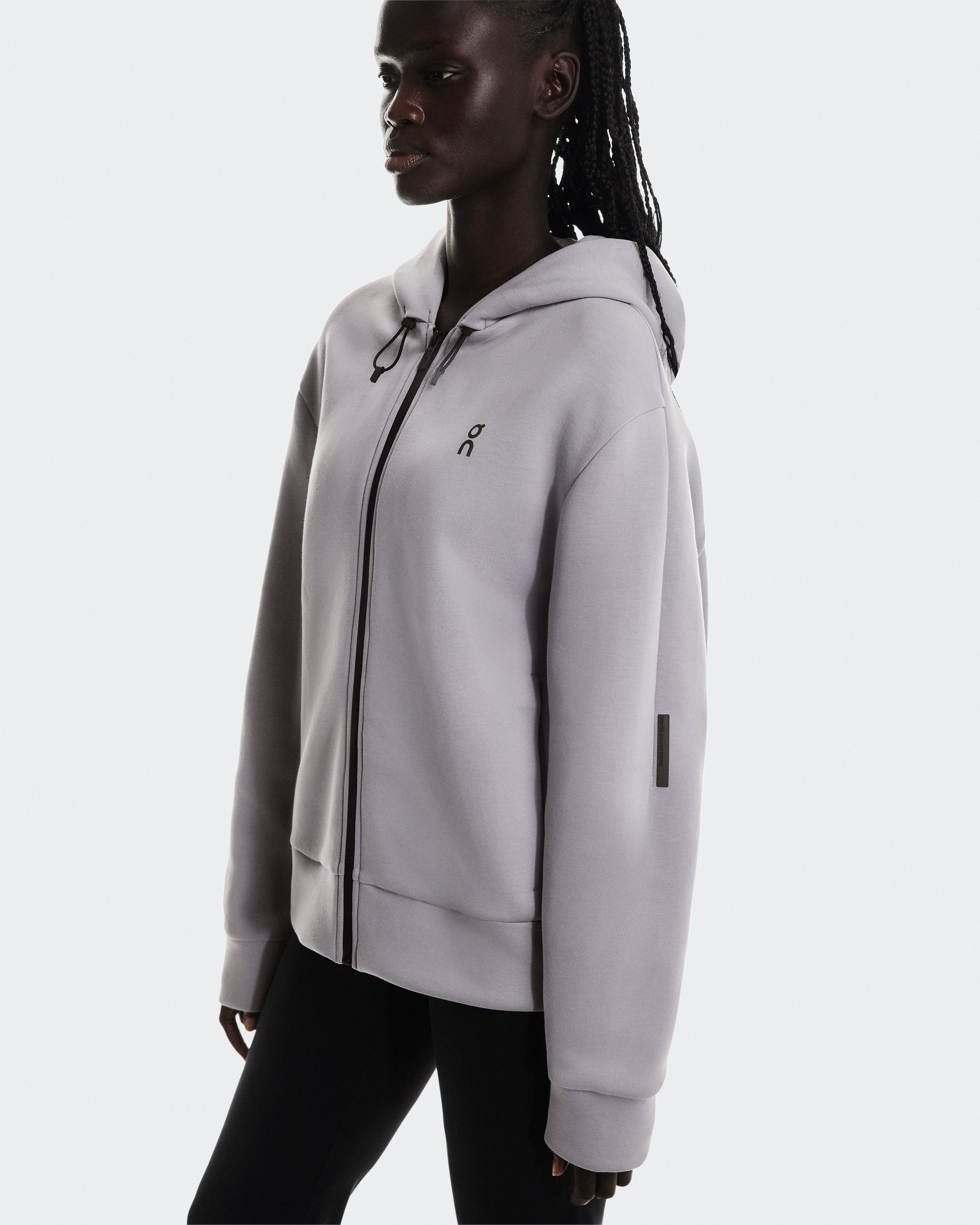 On Focus Tech Zip Hoodie Lilac (Women'S)