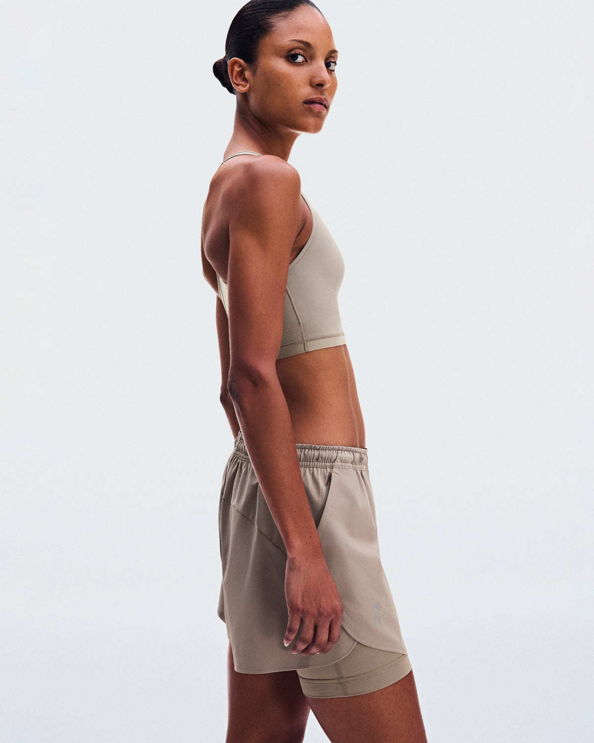 On Train 2-In-1 Shorts Clay (Women'S)