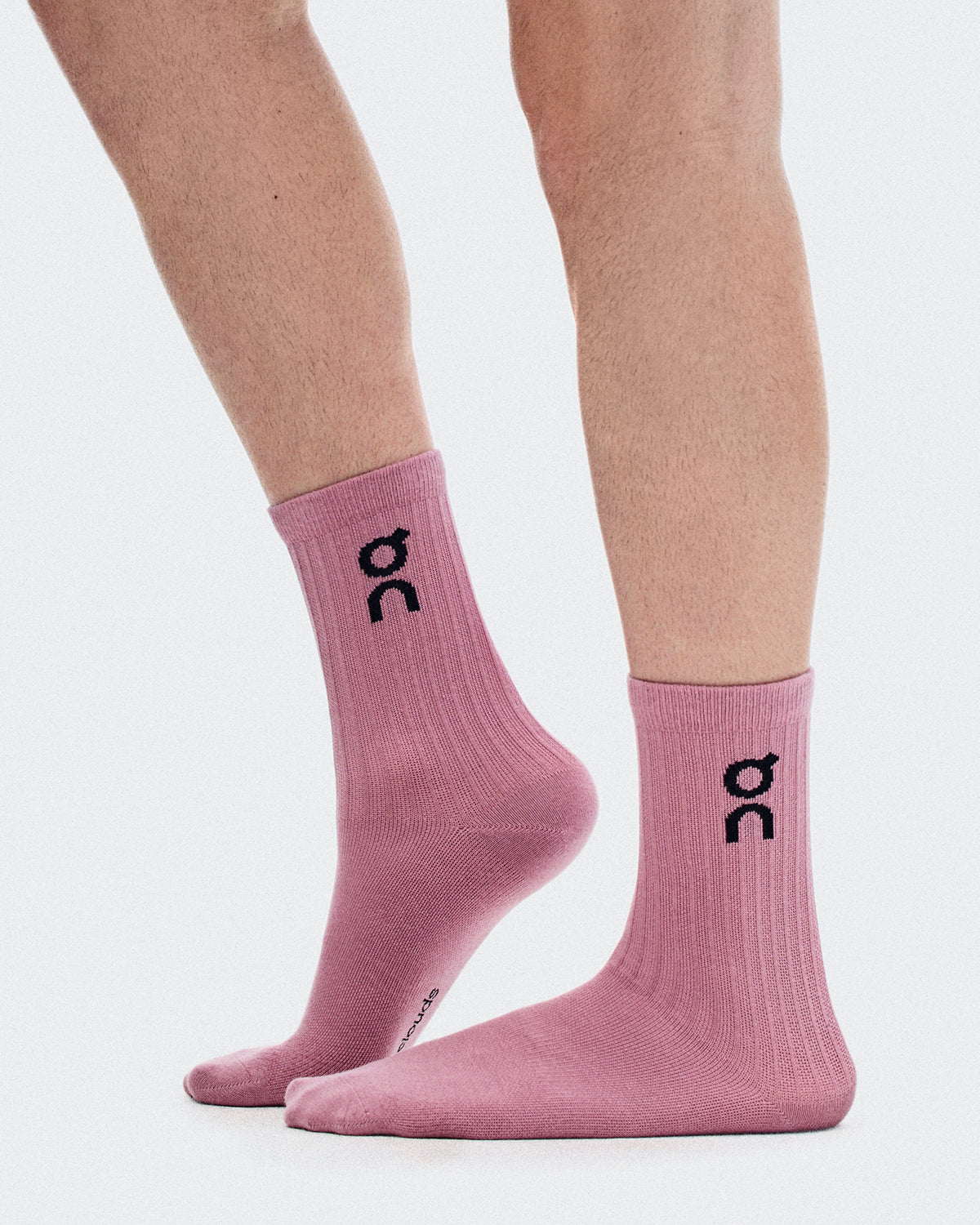On Logo Sock High 3P Sherbet | Rhodonite