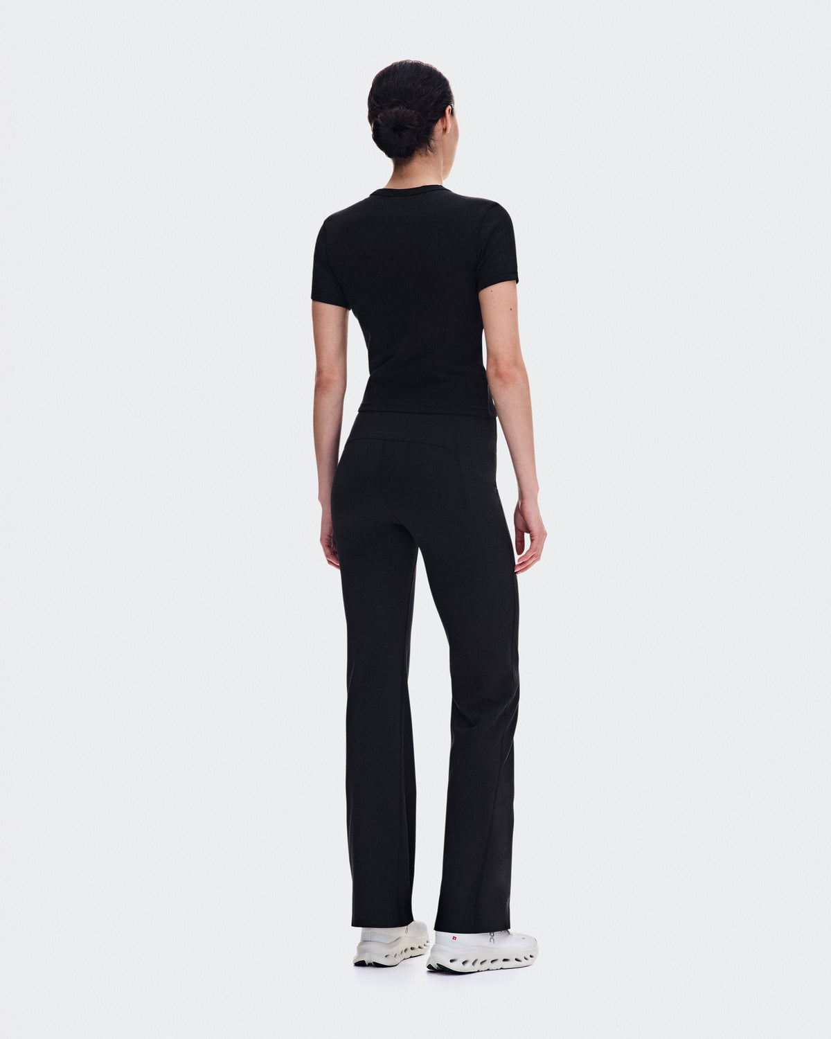 On All-Day Ribbed T-Shirt Black (Women'S)