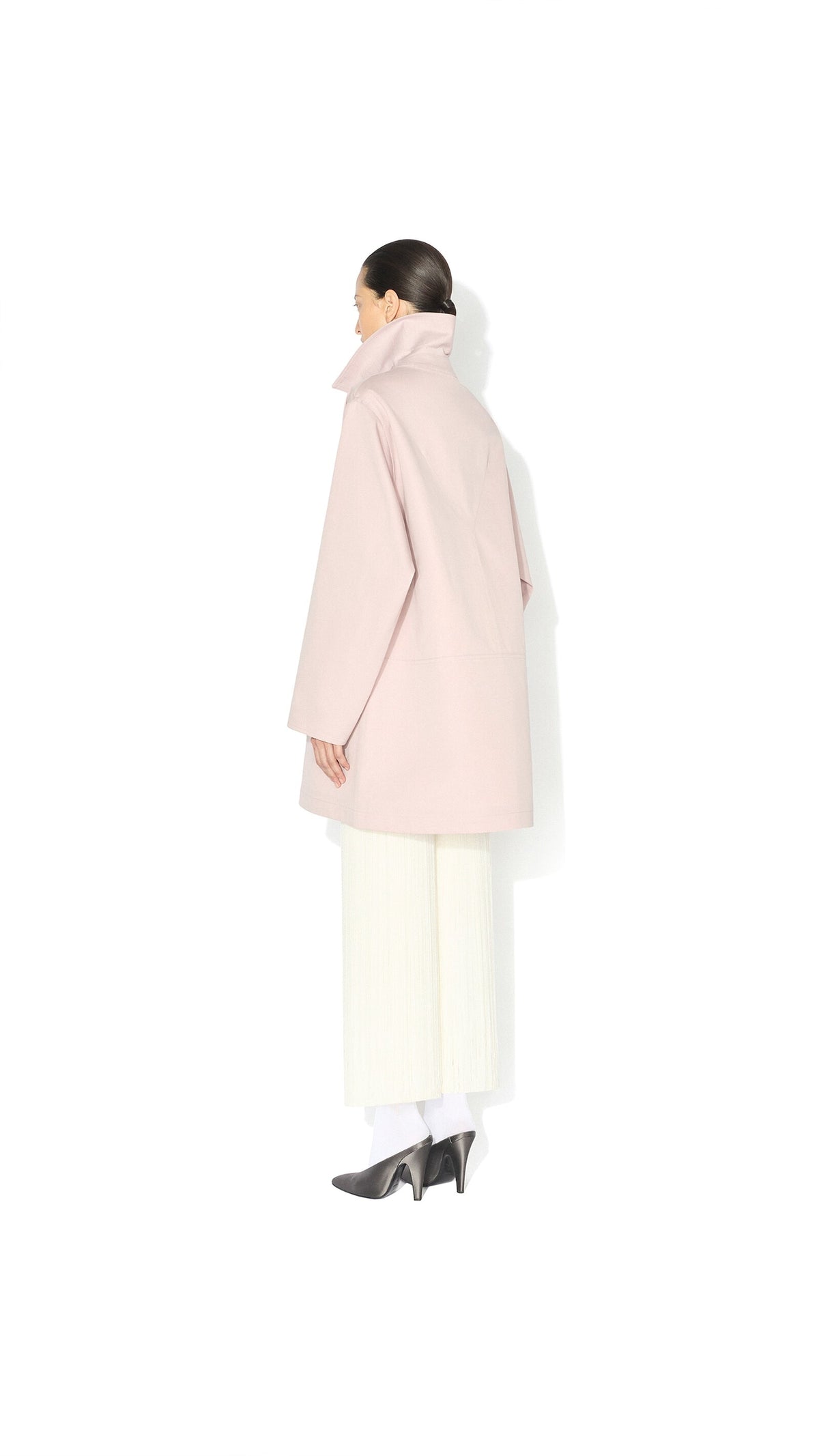Alaïa A-Line Silk Cotton Coat