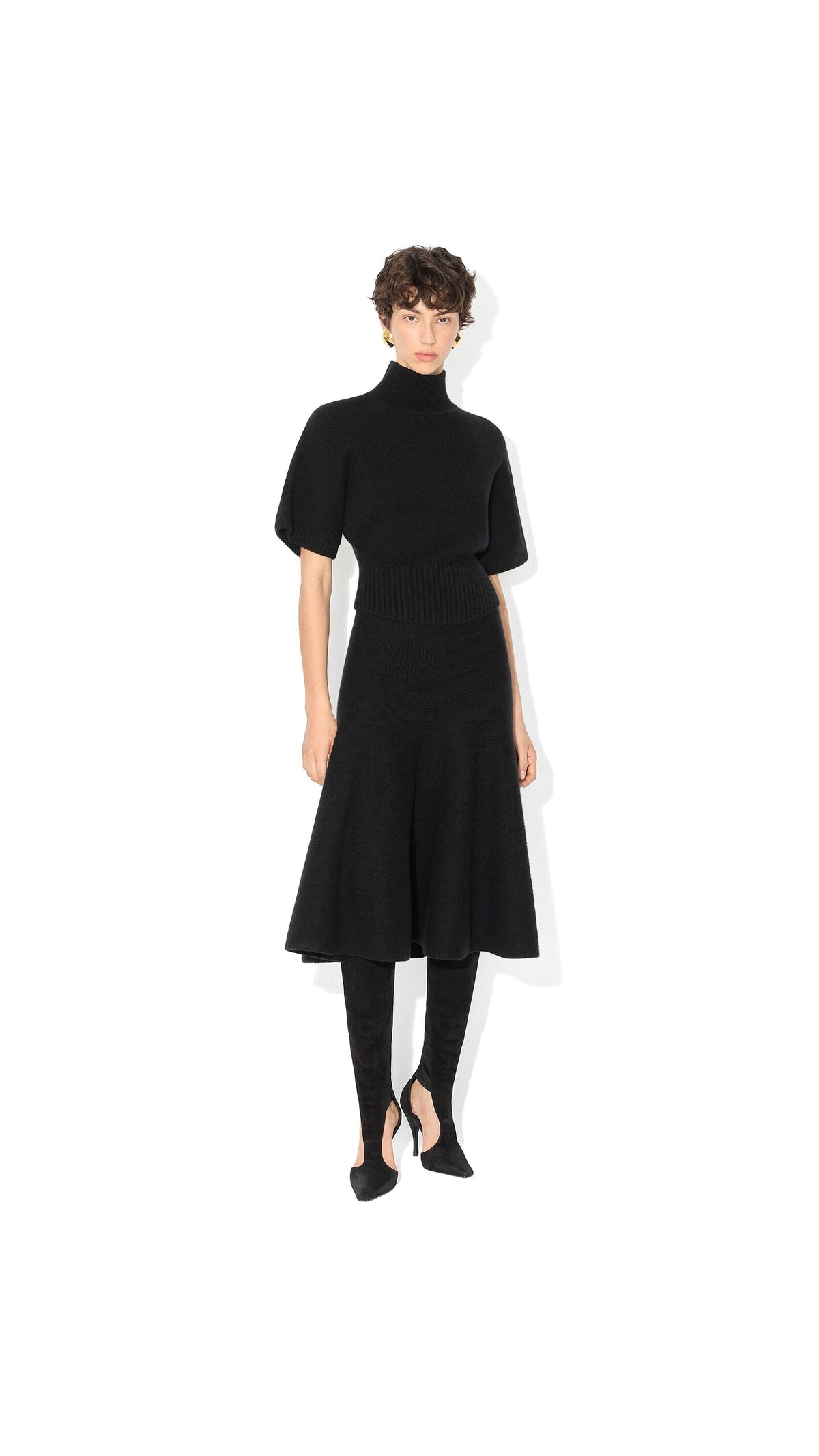 Alaïa Cashmere Flared Skirt