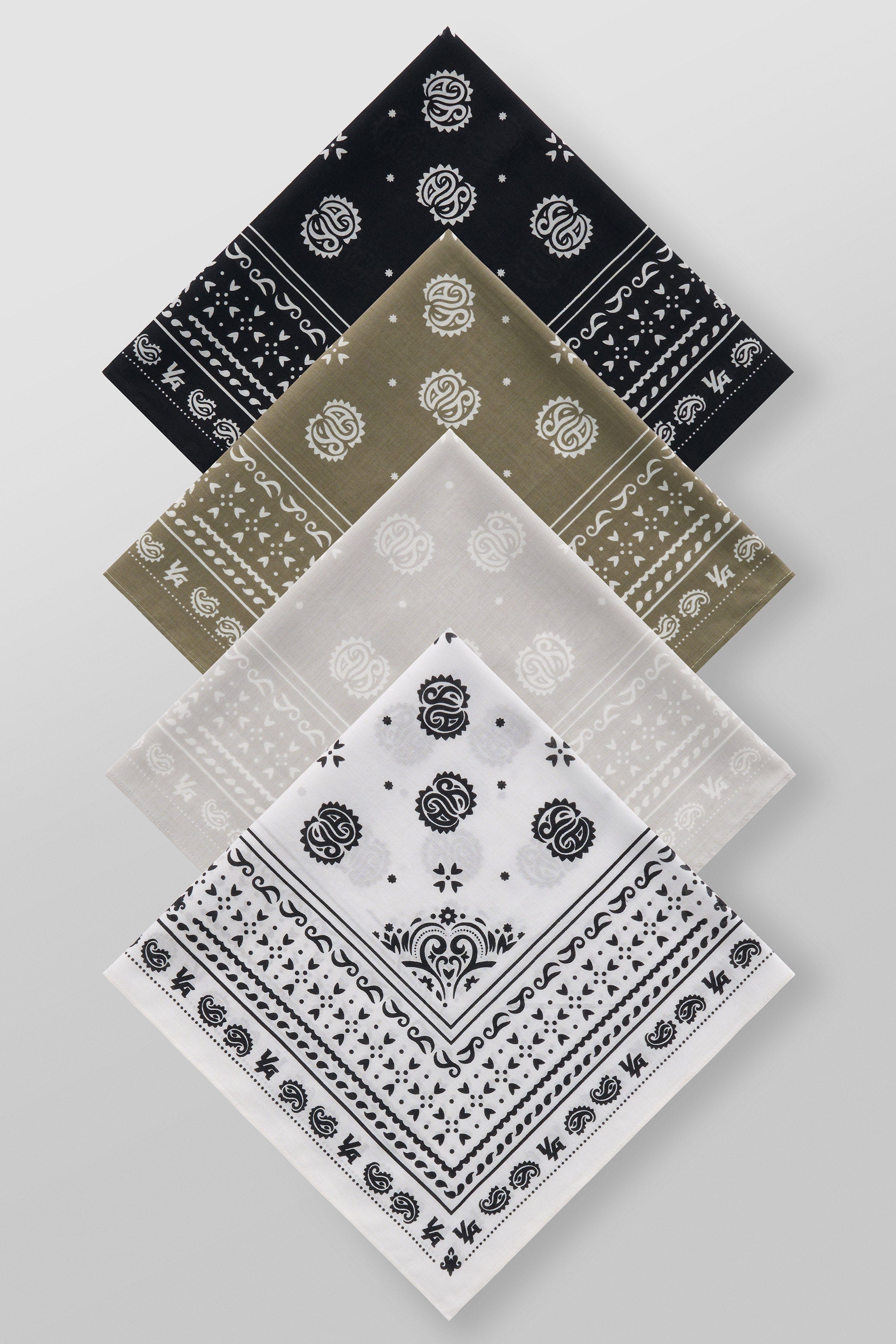 YoungLA 9033 - Lah Bandanas - 4 Pack Pack 4 B