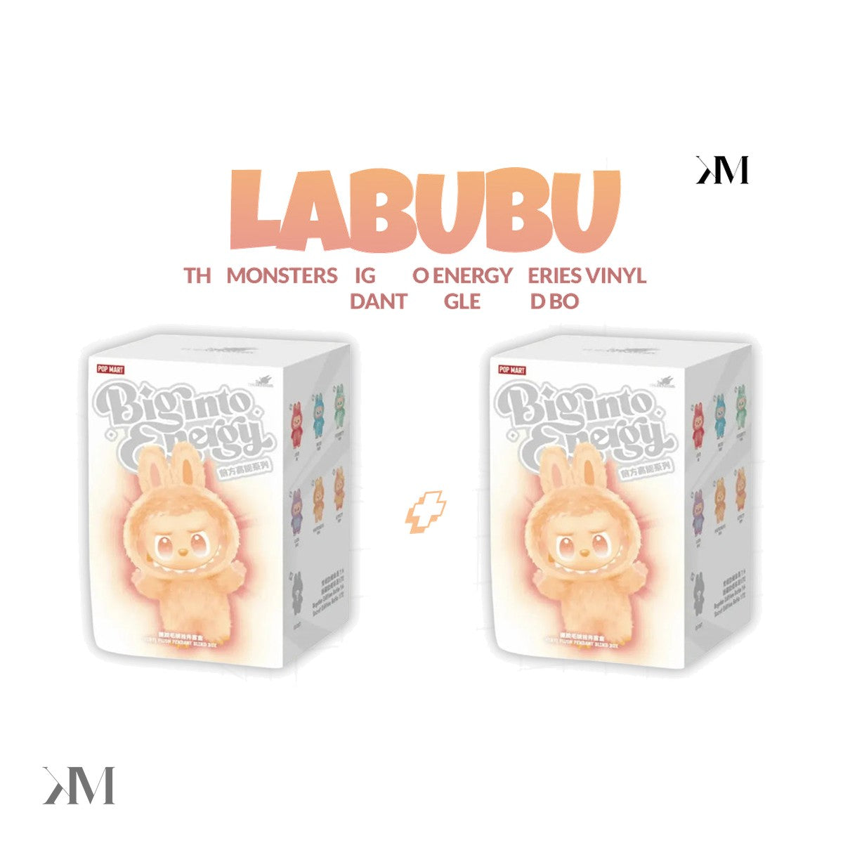 Buy 1 Get 1 Pop Mart Labubu The Monsters Big into Energy Series Vinyl Plush Pendant Blind Box
