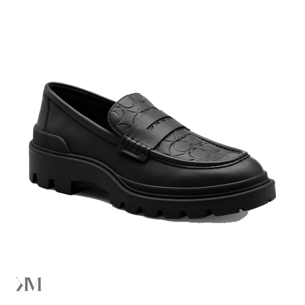 Men's Coach Loafer With Signature Print Black