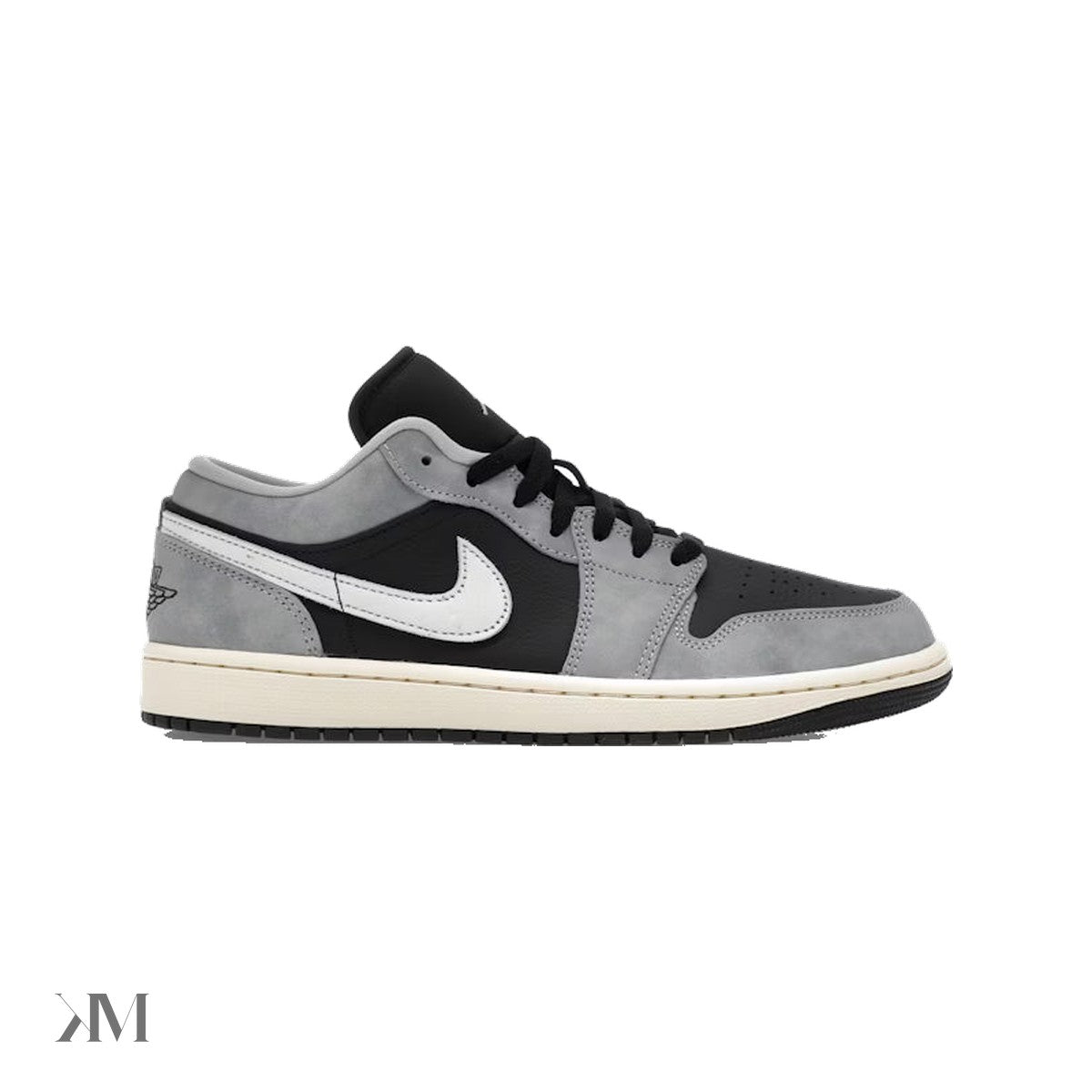 Air Jordan 1 Low sneaker in Light Smoke Grey and Off Noir colourway