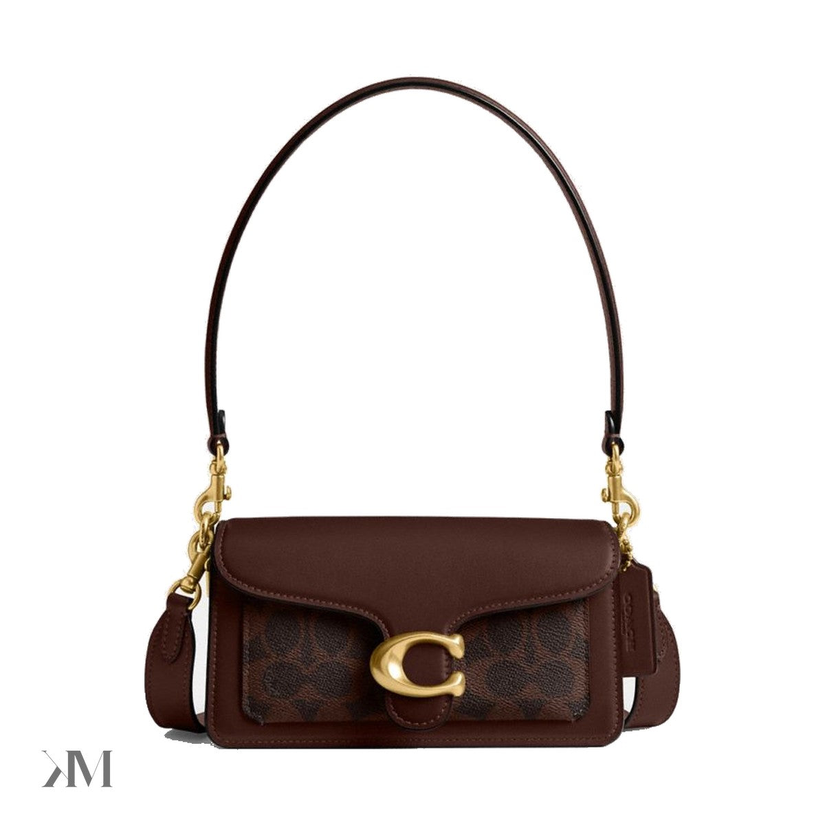 Women's Coach Tabby Shoulder Bag 20 in Signature Canvas, front