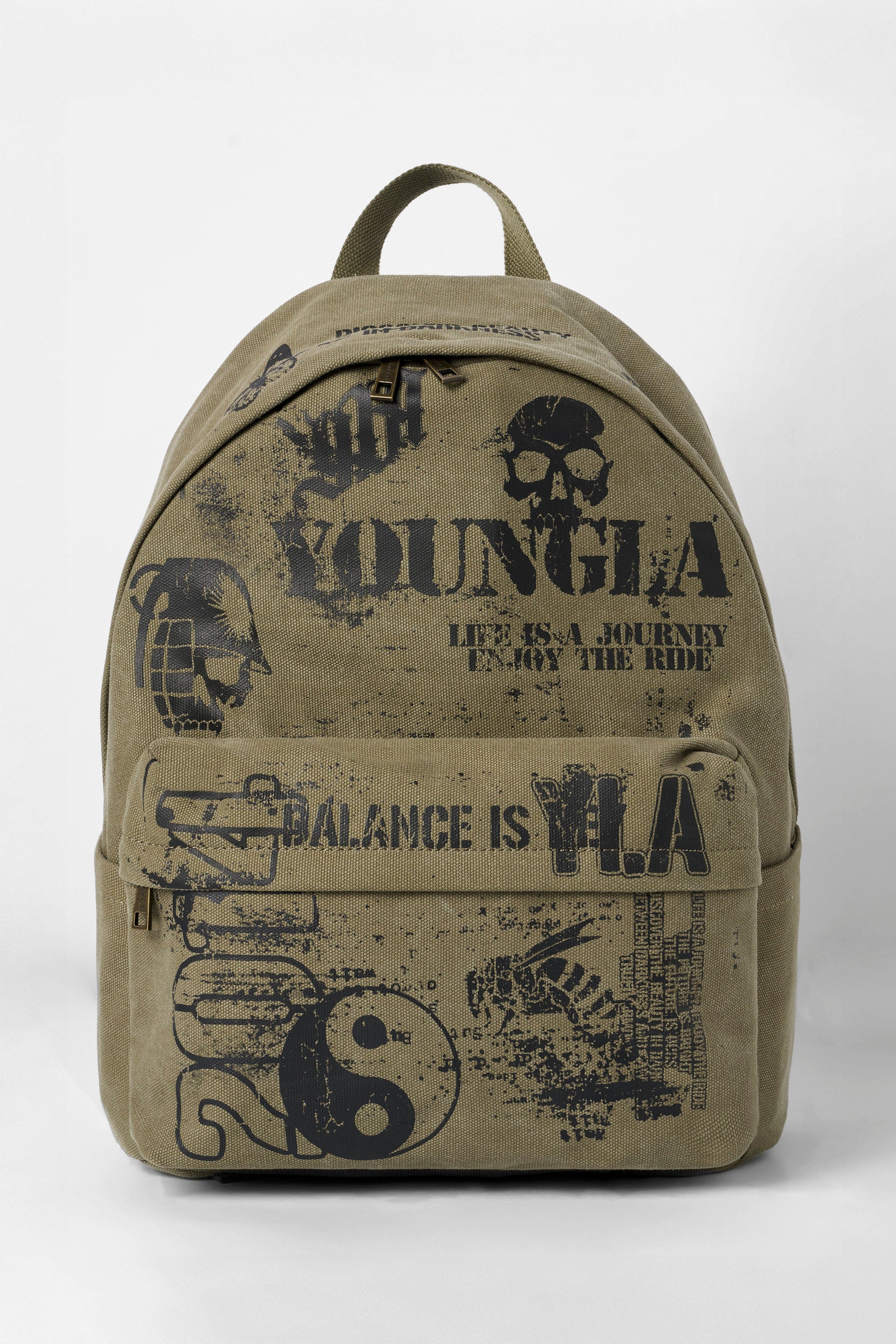YoungLA 9069 - Military Backpack Military Olive