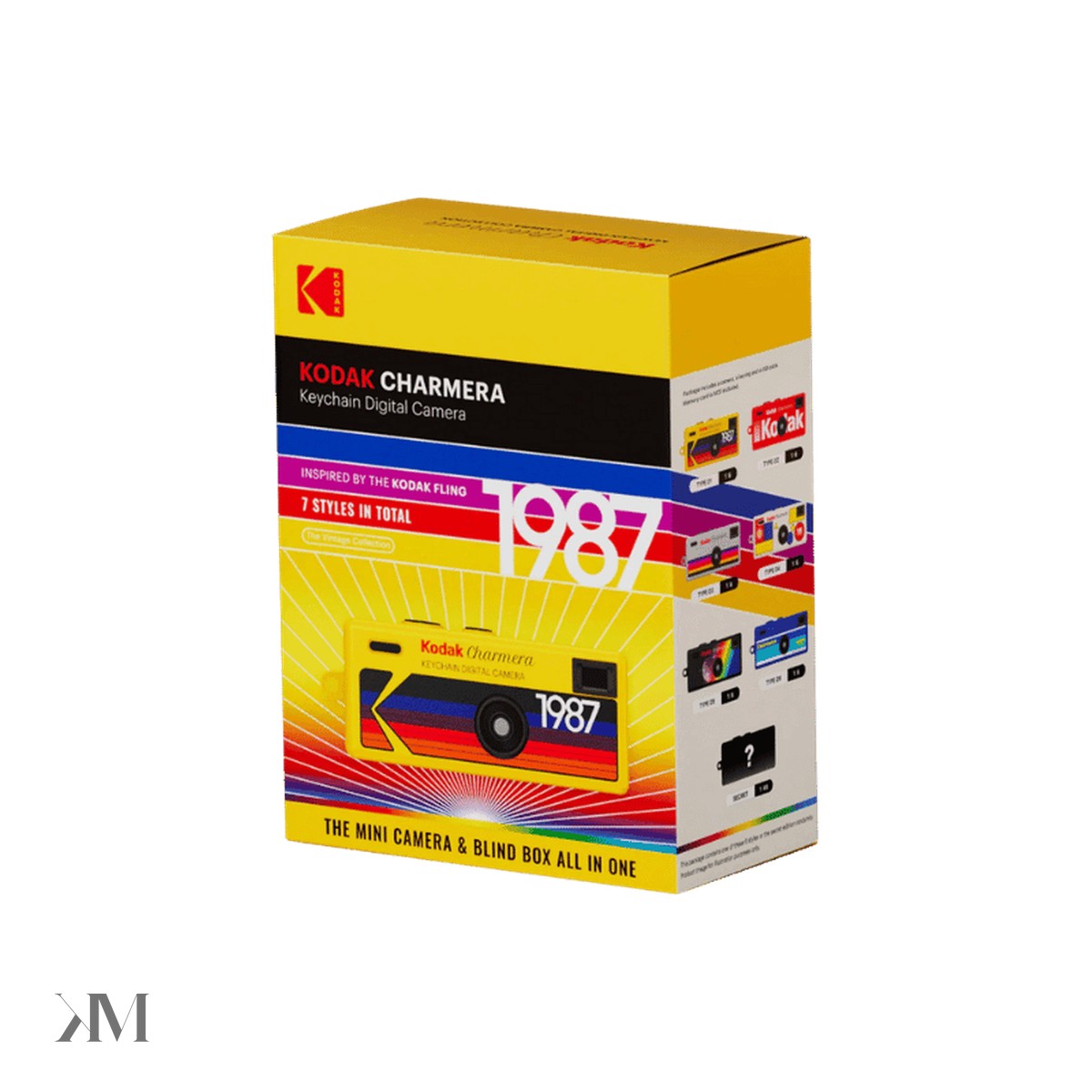 Kodak Charmera mini digital camera keychain in retro colourway, blind box edition