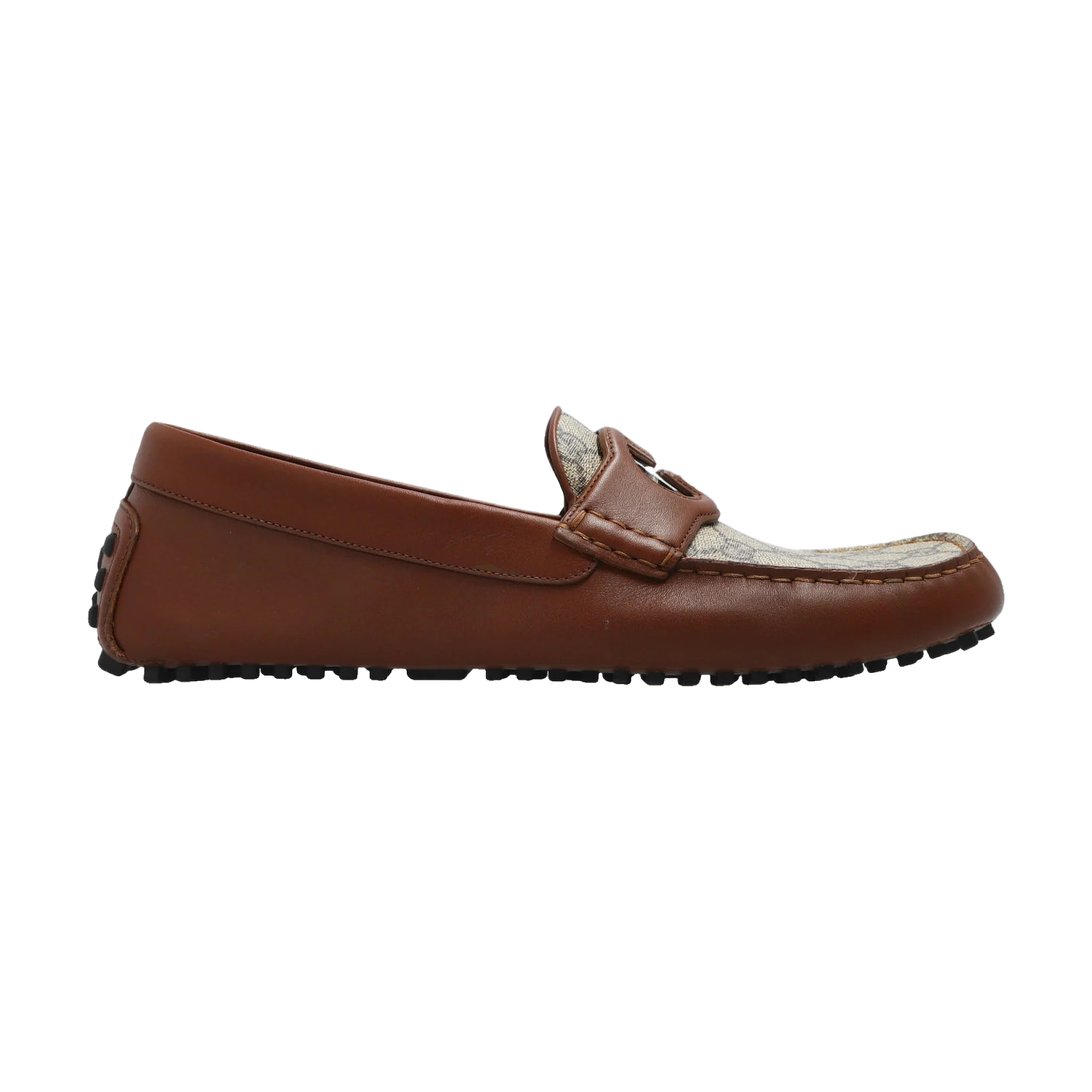 Gucci Interlocking G Driver Loafer Brown