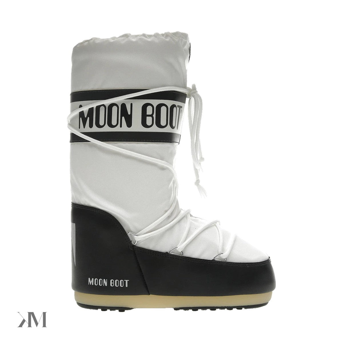 Moon Boot Icon Nylon Boot Black White
