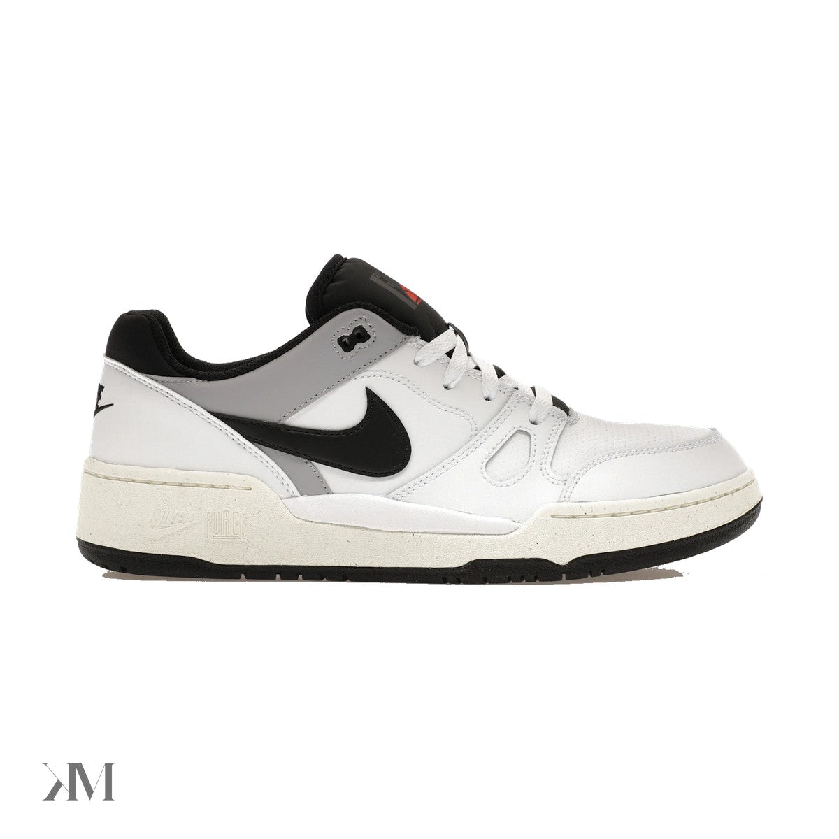 Nike Full Force Low White Black Pewter, side profile