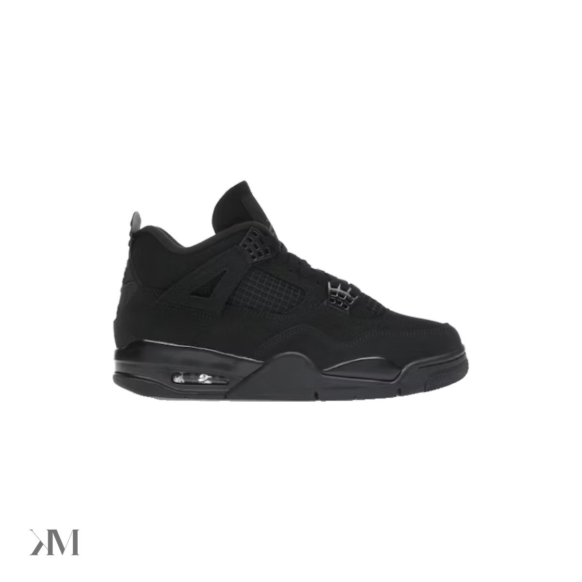Men's Jordan 4 Retro Black Cat, side profile