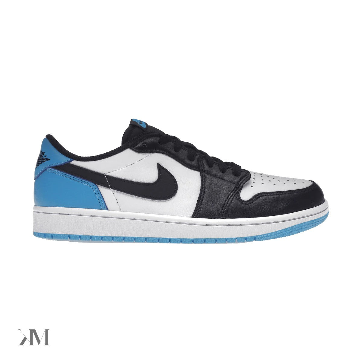 Jordan 1 Retro Low Og Black Dark Powder Blue