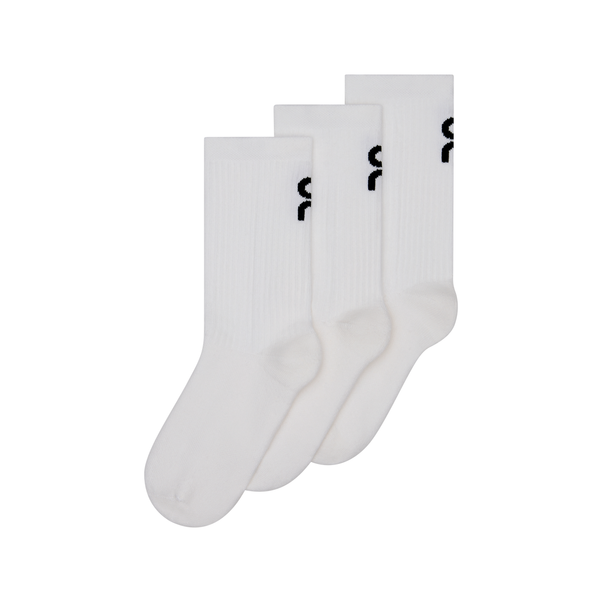 On Logo Sock High 3P Kids White