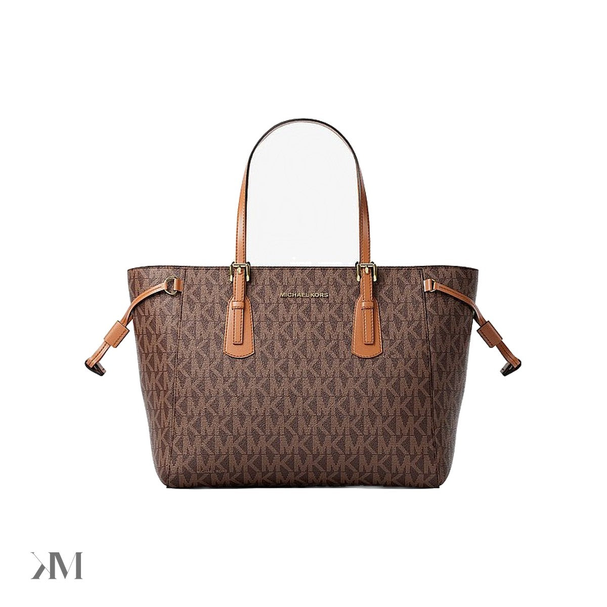 Voyager Extra-Small Signature Logo Convertible Crossbody Bag Brown Brown