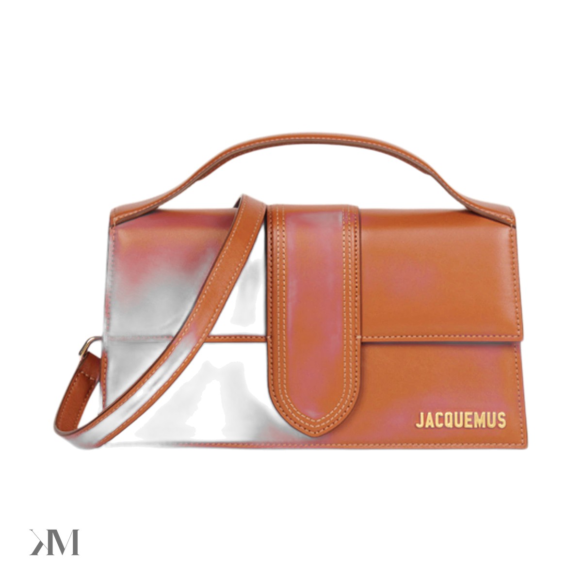 Jacquemus Le Grand Bambino Crossbody Flap Bag Light Brown