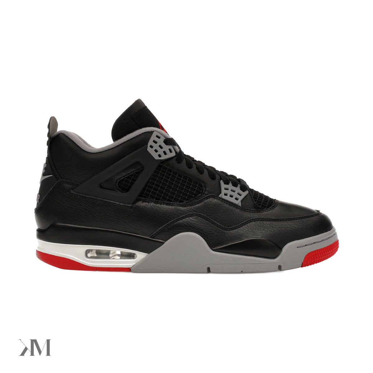 Air Jordan 4 Bred Reimagined, side profile