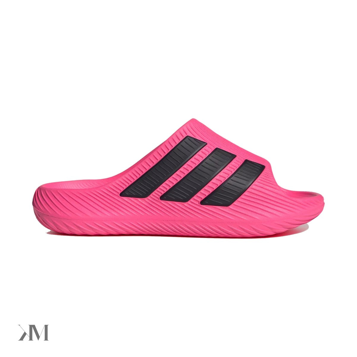 Adidas Purechill Slides Lucid Pink Black, side profile