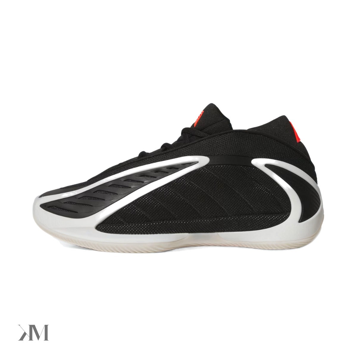 Adidas AE 2 Black White Red Basketball Shoes, side profile