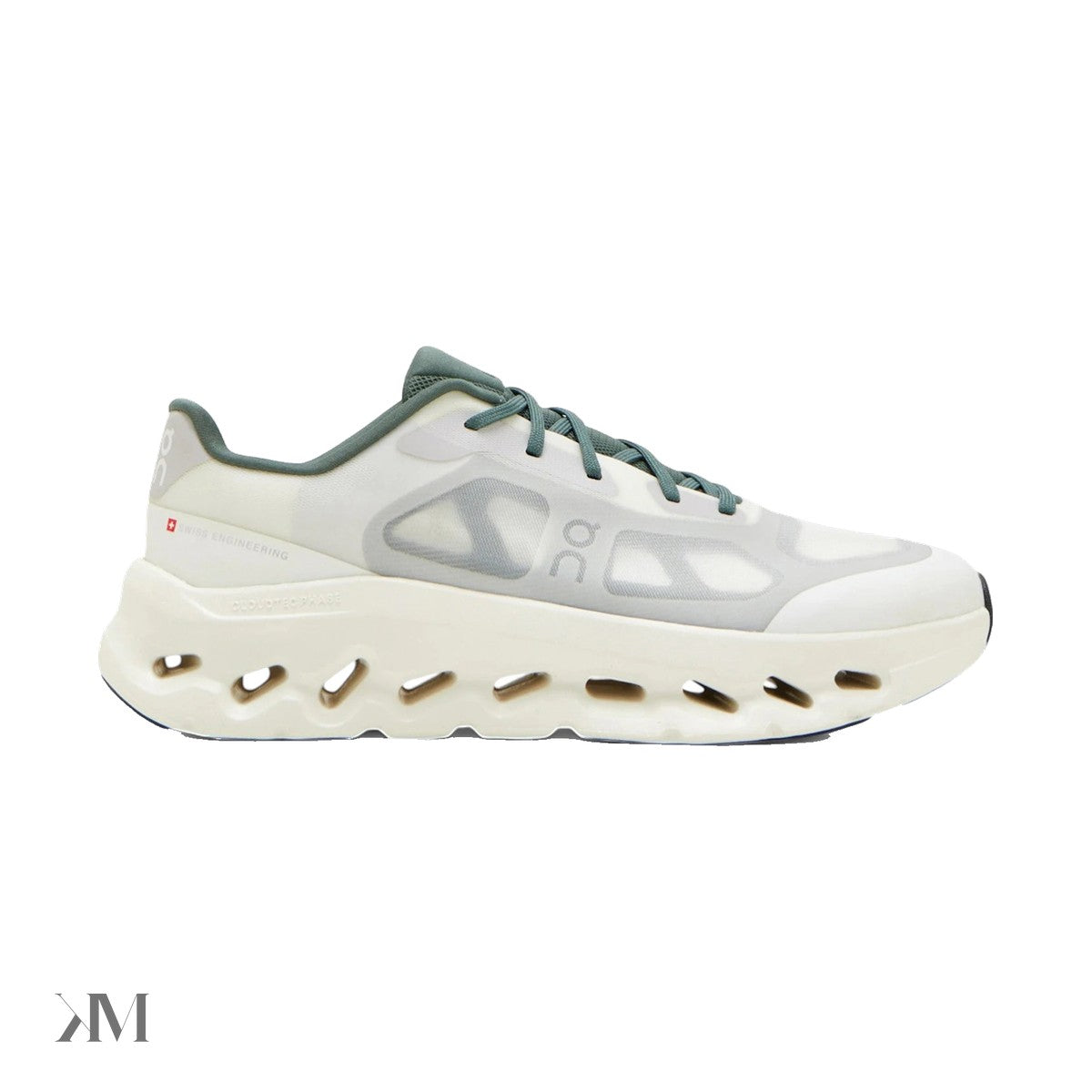 On Running Cloudtilt Remix Ivory Olive, side profile