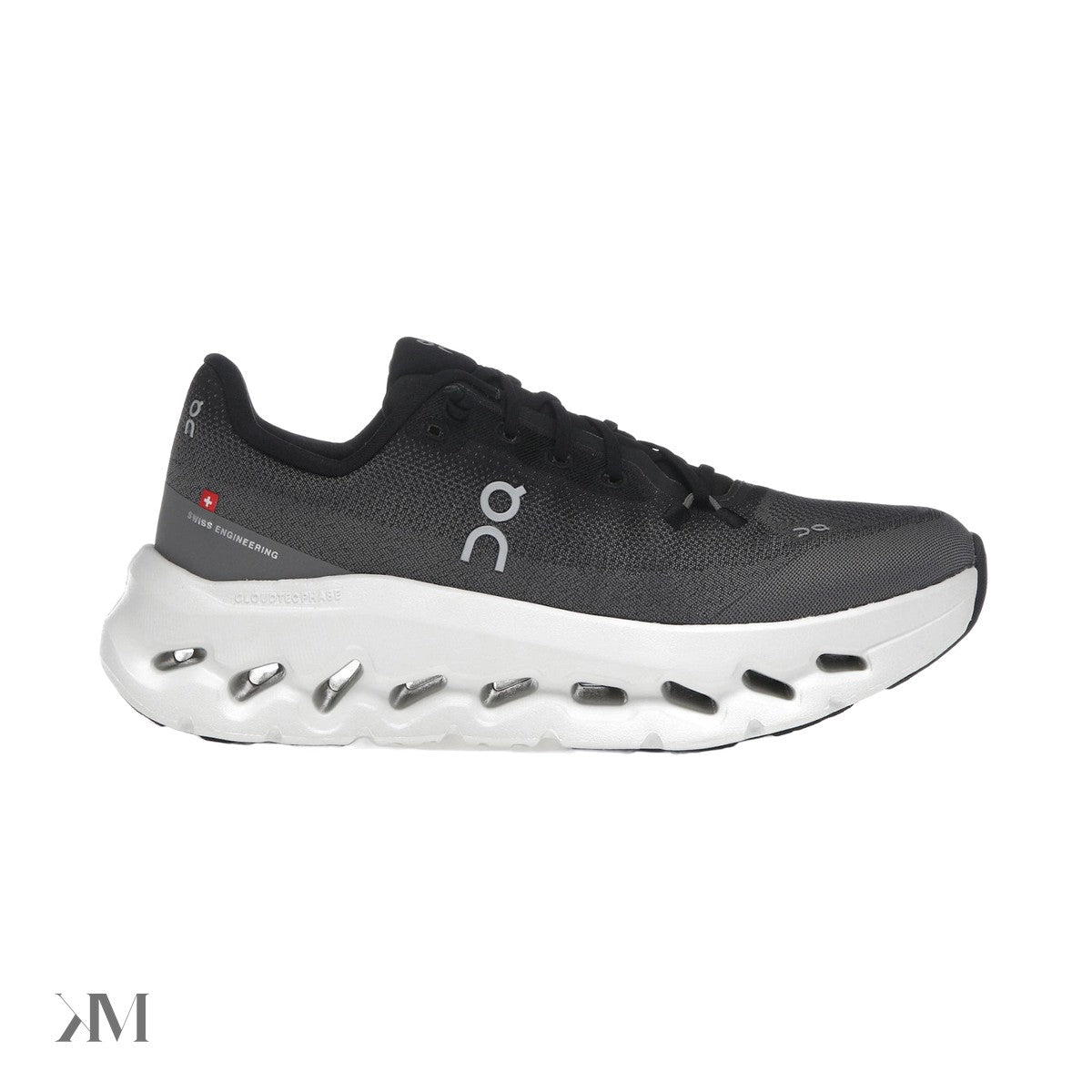 On Running Cloudtilt Black Asphalt Men's Shoe, side profile