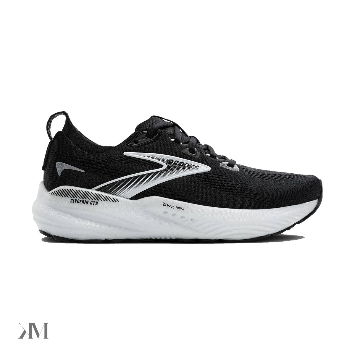 Brooks Glycerin Gts 22 Black Grey White